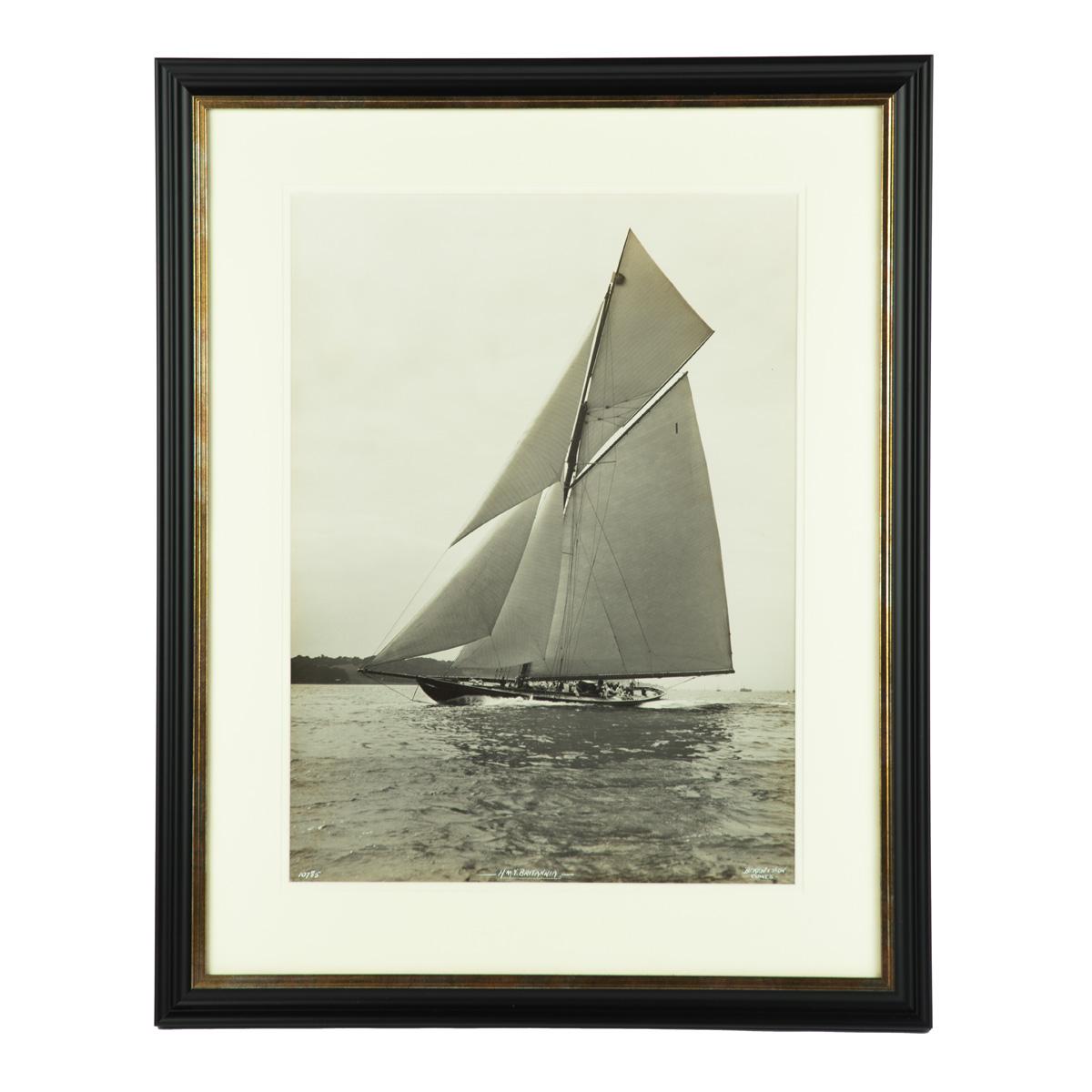 Large Silver Gelatin Photographic Print of H.M.Y. Britannia by Beken (1 of 2)