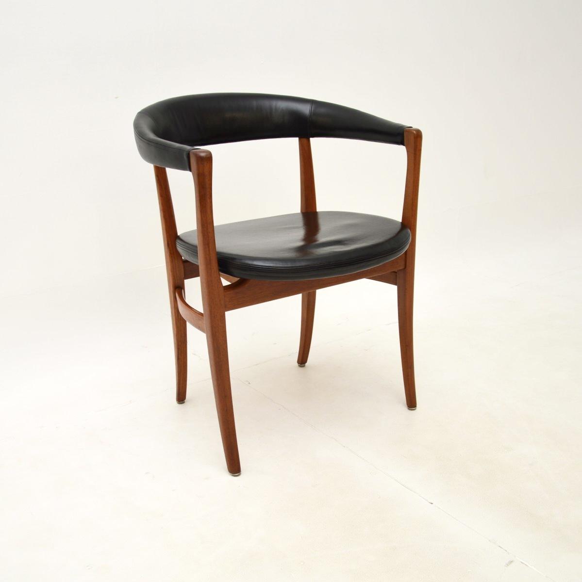 Danish Vintage Teak & Leather Desk / Side Chair (1 of 8) Danish Vintage Teak & Leather Desk / Side Chair (1 of 8)