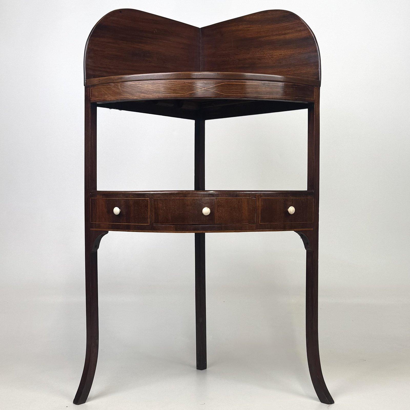 Antique Georgian Style Mahogany Corner Stand | Raised Gallery | AF-6601 (1 of 7) Antique Georgian Style Mahogany Corner Stand | Raised Gallery | AF-6601 (1 of 7)