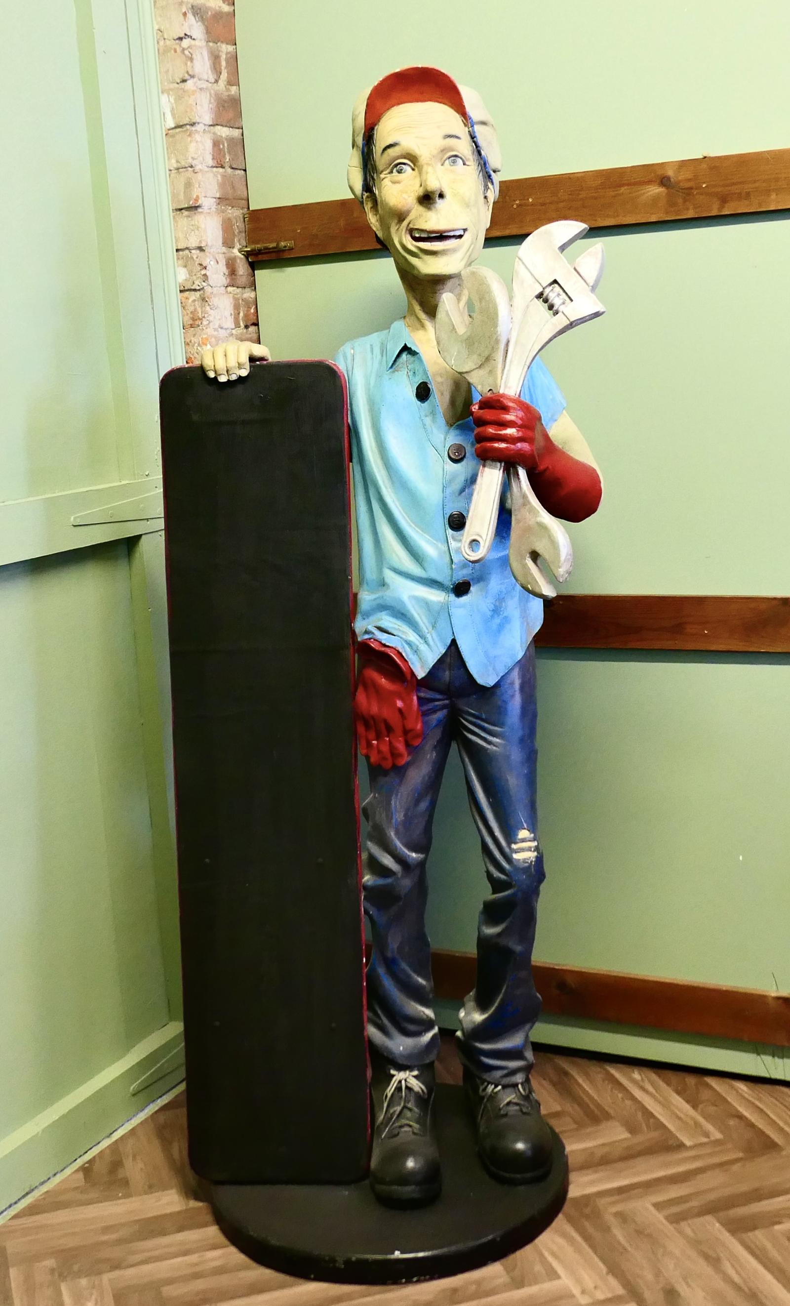 Life Size Auto Mechanic Truck Stop Menu Board Trade Sig (1 of 6)