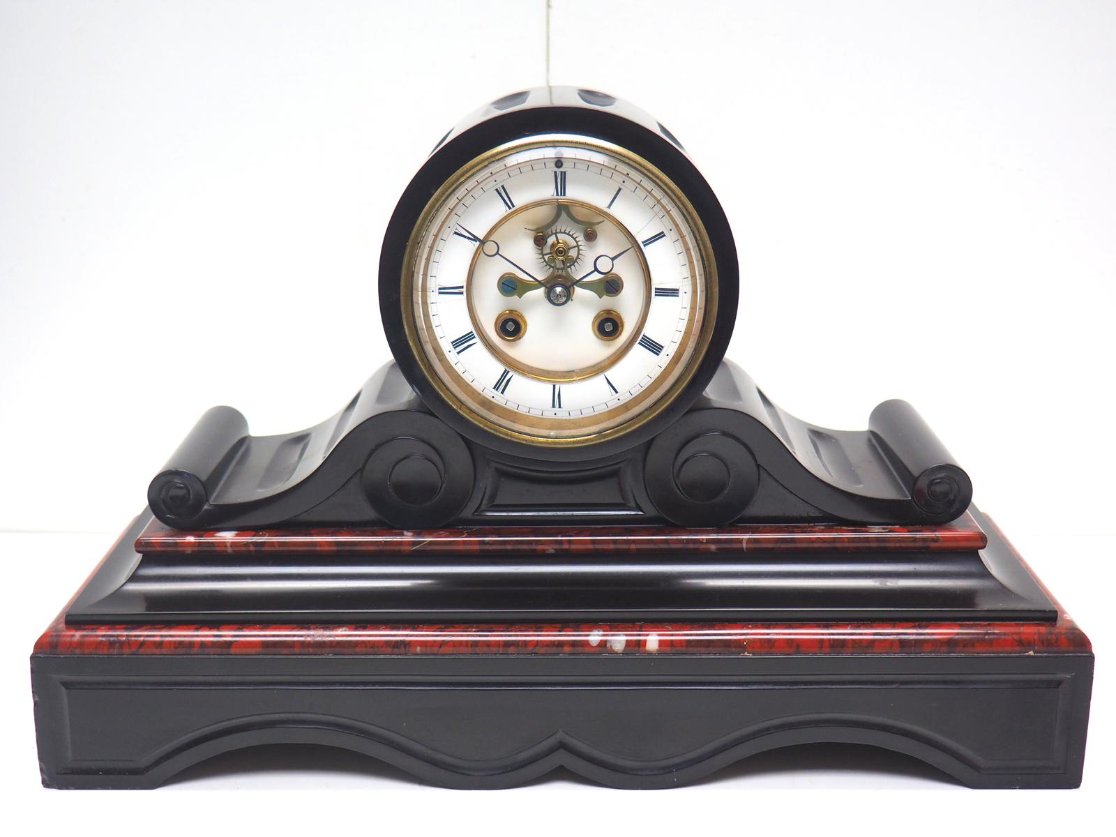 Great French Slate Mantel Clock Drum Case 8 Day Striking Mantle Clock (1 of 11) Great French Slate Mantel Clock Drum Case 8 Day Striking Mantle Clock (1 of 11)