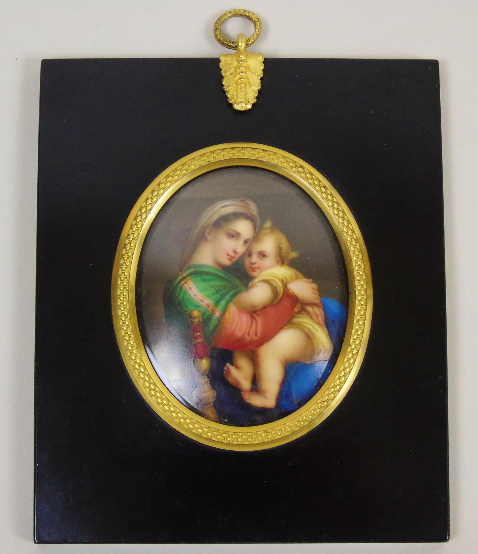 Antique Porcelain Plaque Madonna Della Segiola (1 of 4) Antique Porcelain Plaque Madonna Della Segiola (1 of 4)