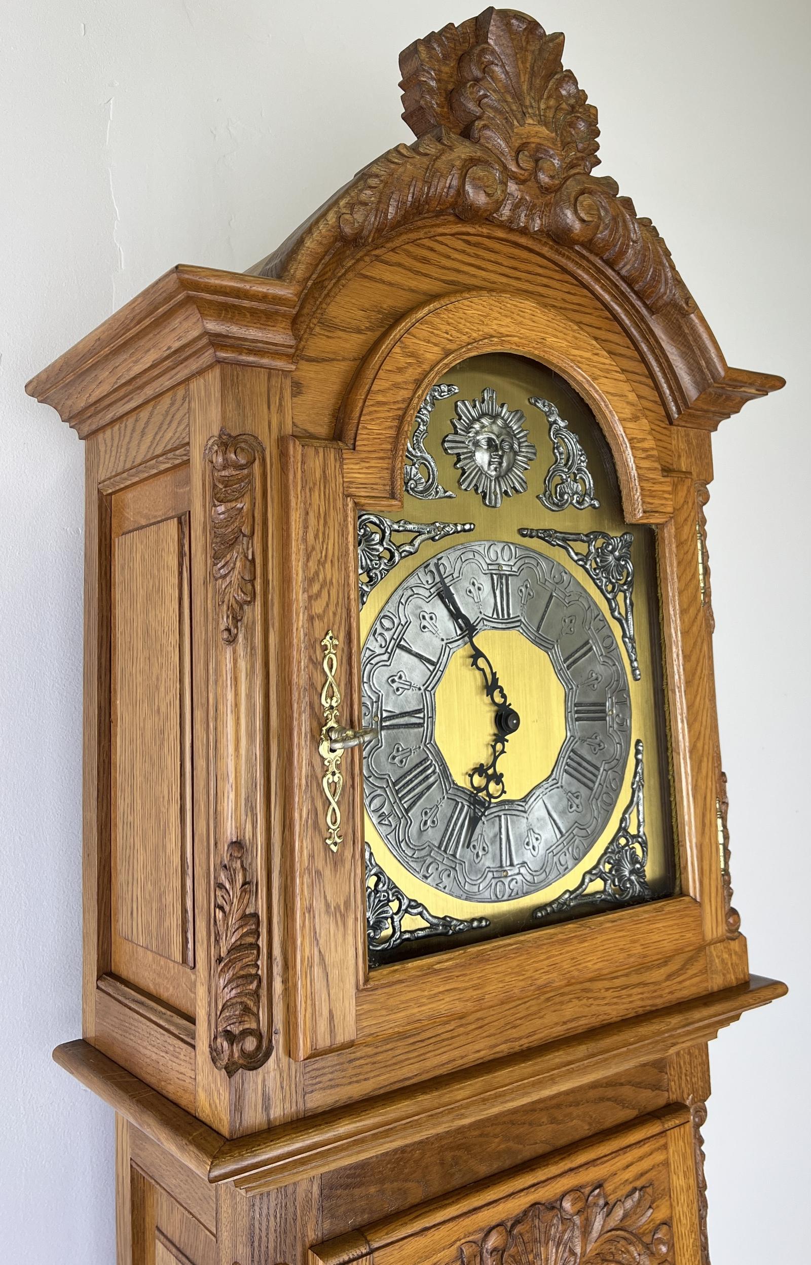 Grandfather Clock Vintage French Style Oak Decorative Clock (1 of 14) Grandfather Clock Vintage French Style Oak Decorative Clock (1 of 14)