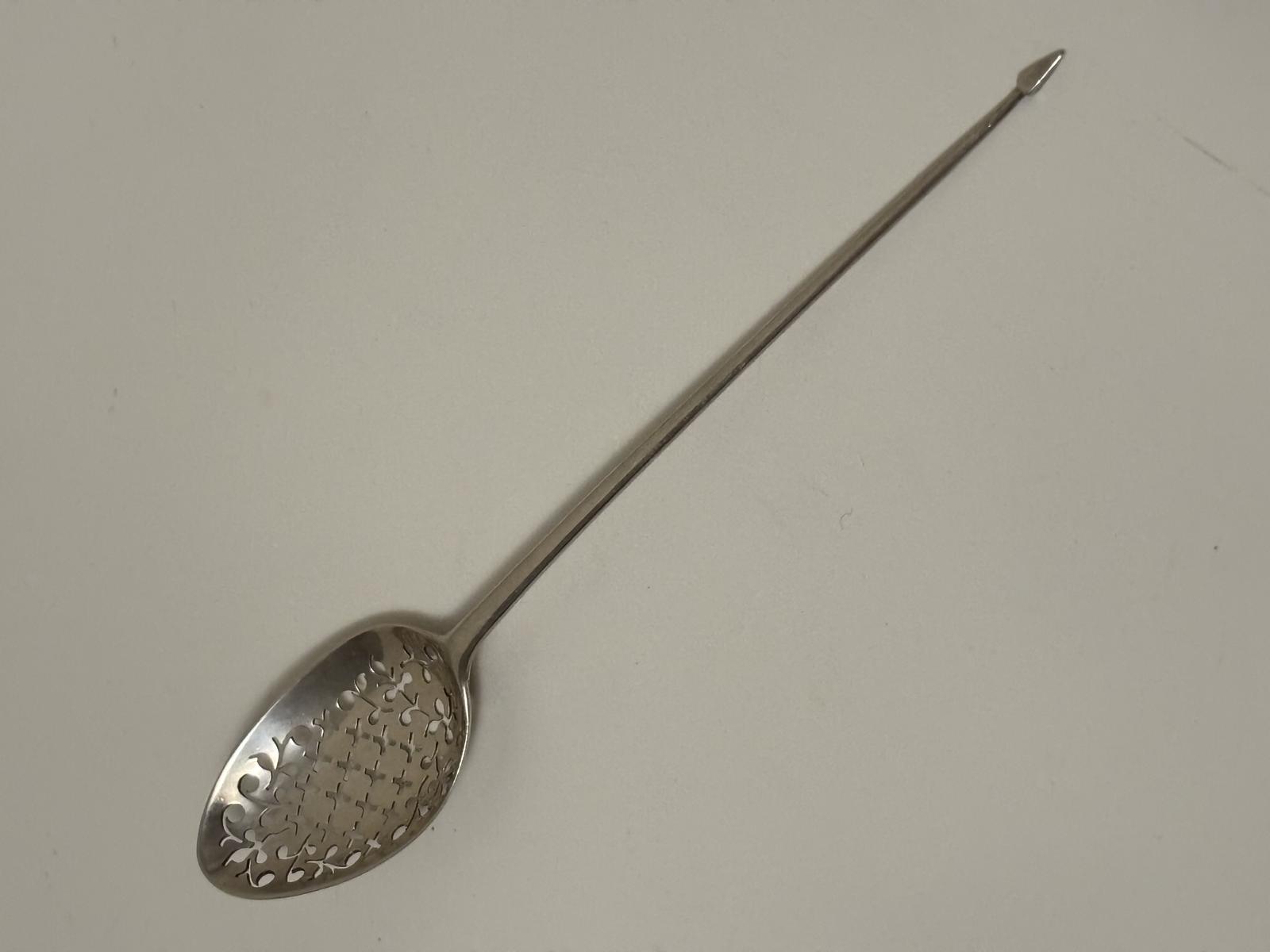 George II Silver Mote Spoon London c.1750 (1 of 12) George II Silver Mote Spoon London c.1750 (1 of 12)