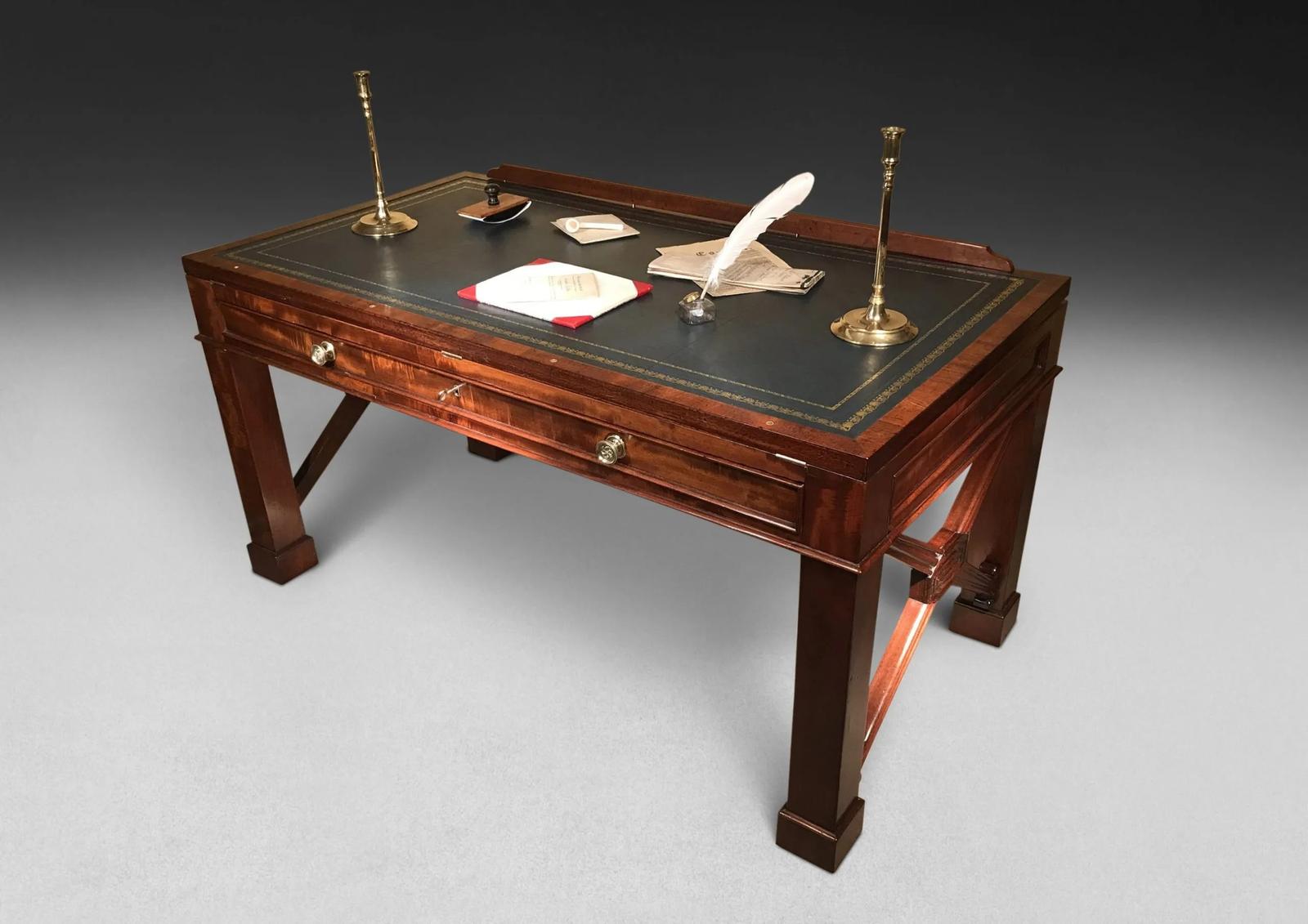 Regency Mahogany Library Table (1 of 13)