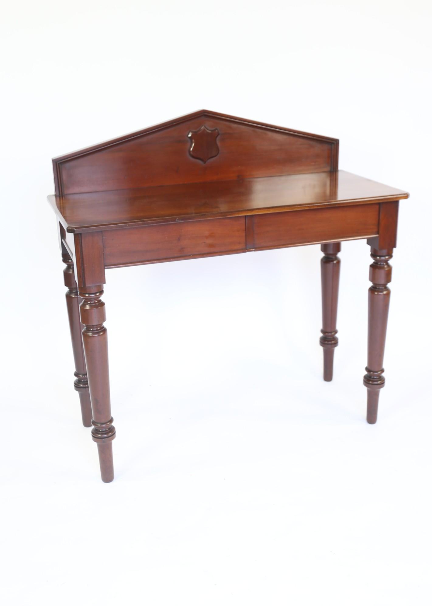 Victorian Mahogany 2 Drawer Hall Table / Serving Table (1 of 6)