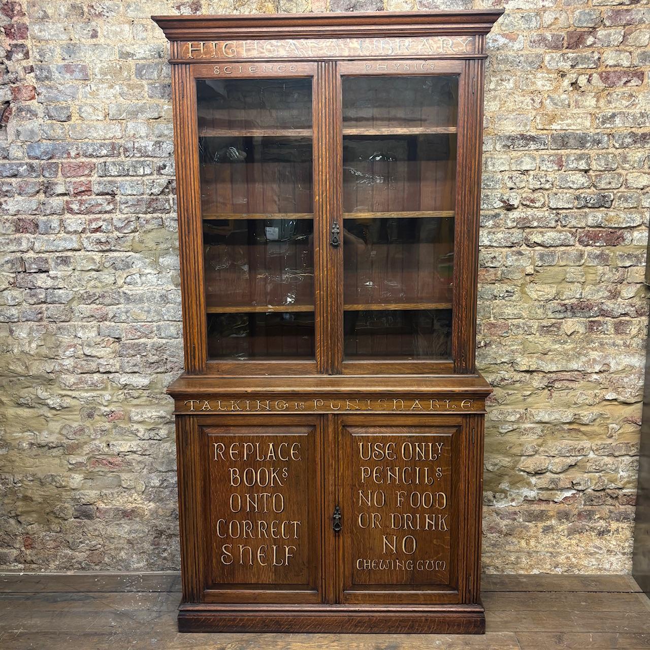 Early 20th Century Oak School Library Bookcase (1 of 11) Early 20th Century Oak School Library Bookcase (1 of 11)
