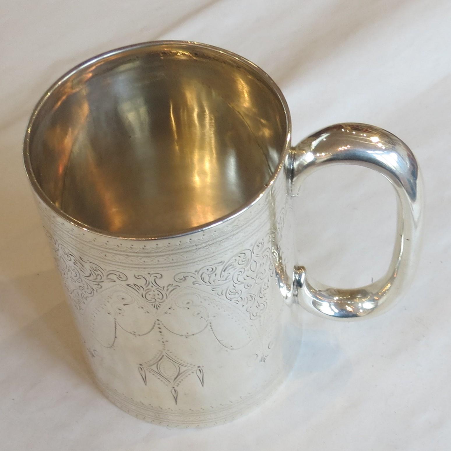 Victorian Silver Pint Tankard – London 1878 (1 of 8)