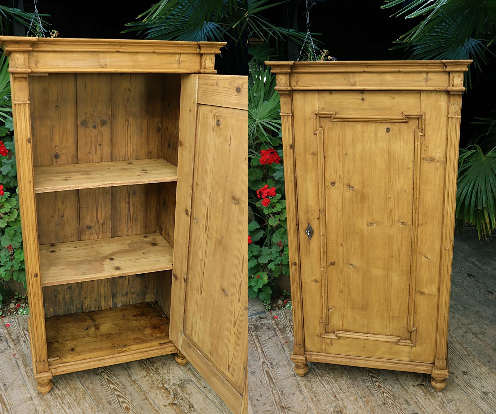 Gorgeous! Old Pine One Door Victorian Cupboard - Linen/ Larder/ Food (1 of 12)