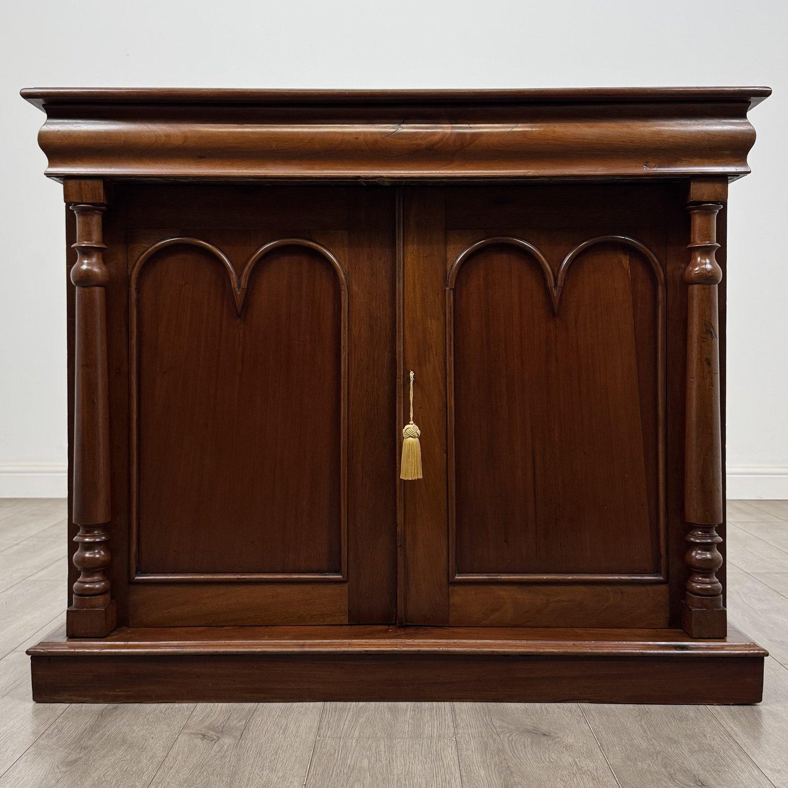 Antique Victorian Mahogany Side Cabinet | Secret Drawer & Arched Doors | AF-6696 (1 of 11) Antique Victorian Mahogany Side Cabinet | Secret Drawer & Arched Doors | AF-6696 (1 of 11)
