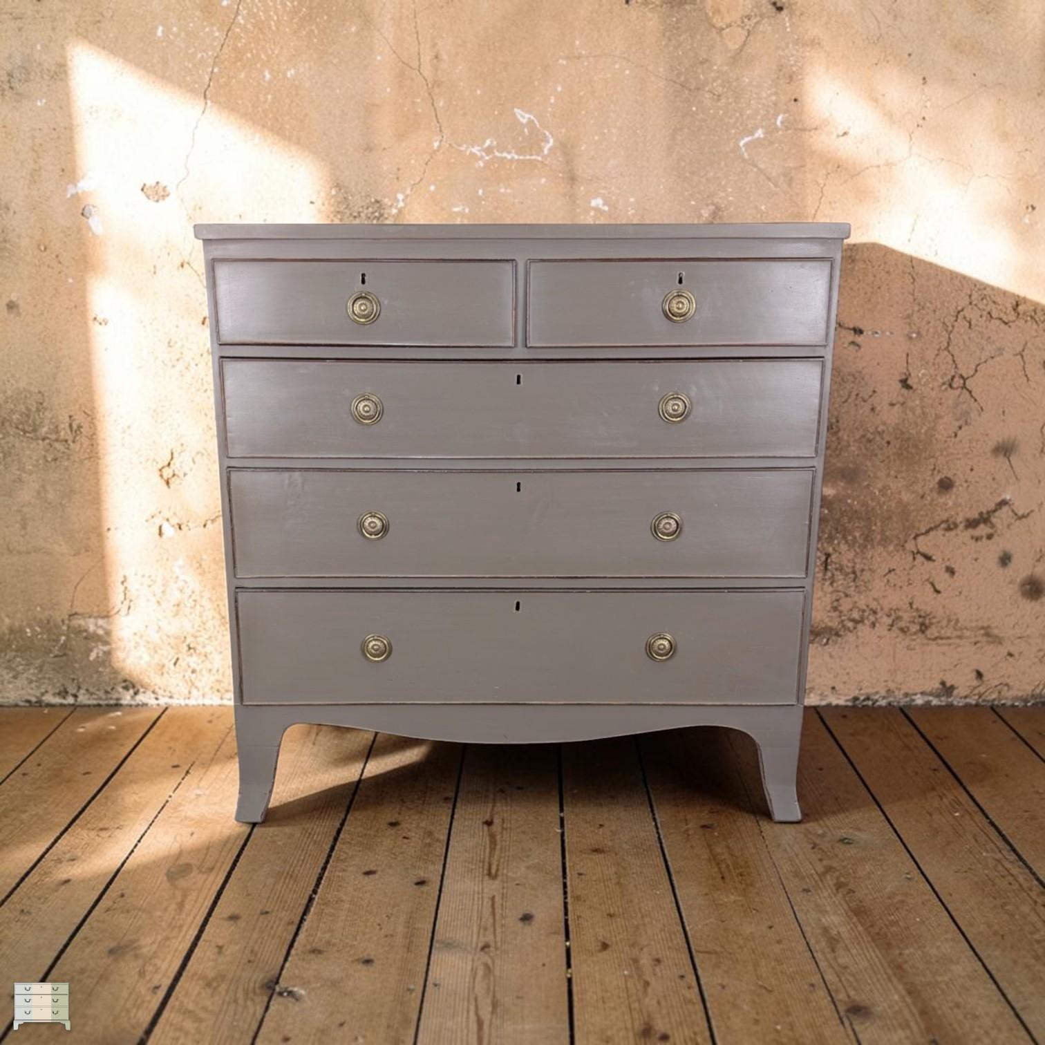 Early 19th Century Painted Mahogany Chest of Drawers (1 of 8) Early 19th Century Painted Mahogany Chest of Drawers (1 of 8)