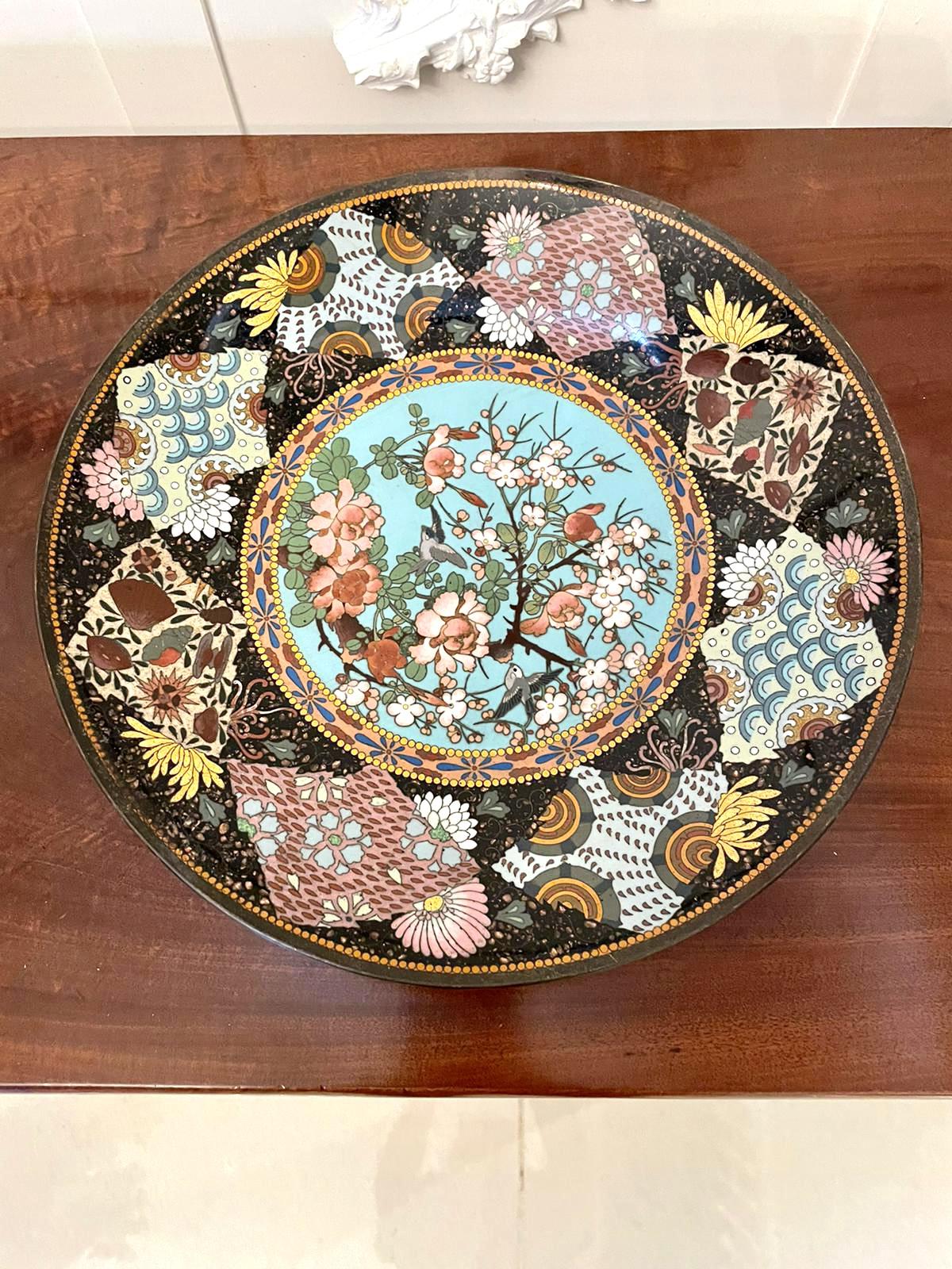 Antique Japanese Cloisonne Plate 201C / LA372997