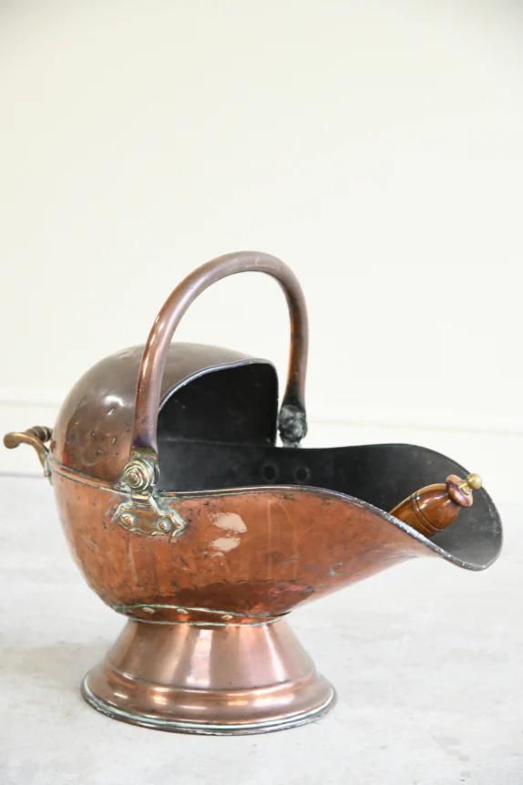 Victorian Copper Coal Helmet (1 of 9)