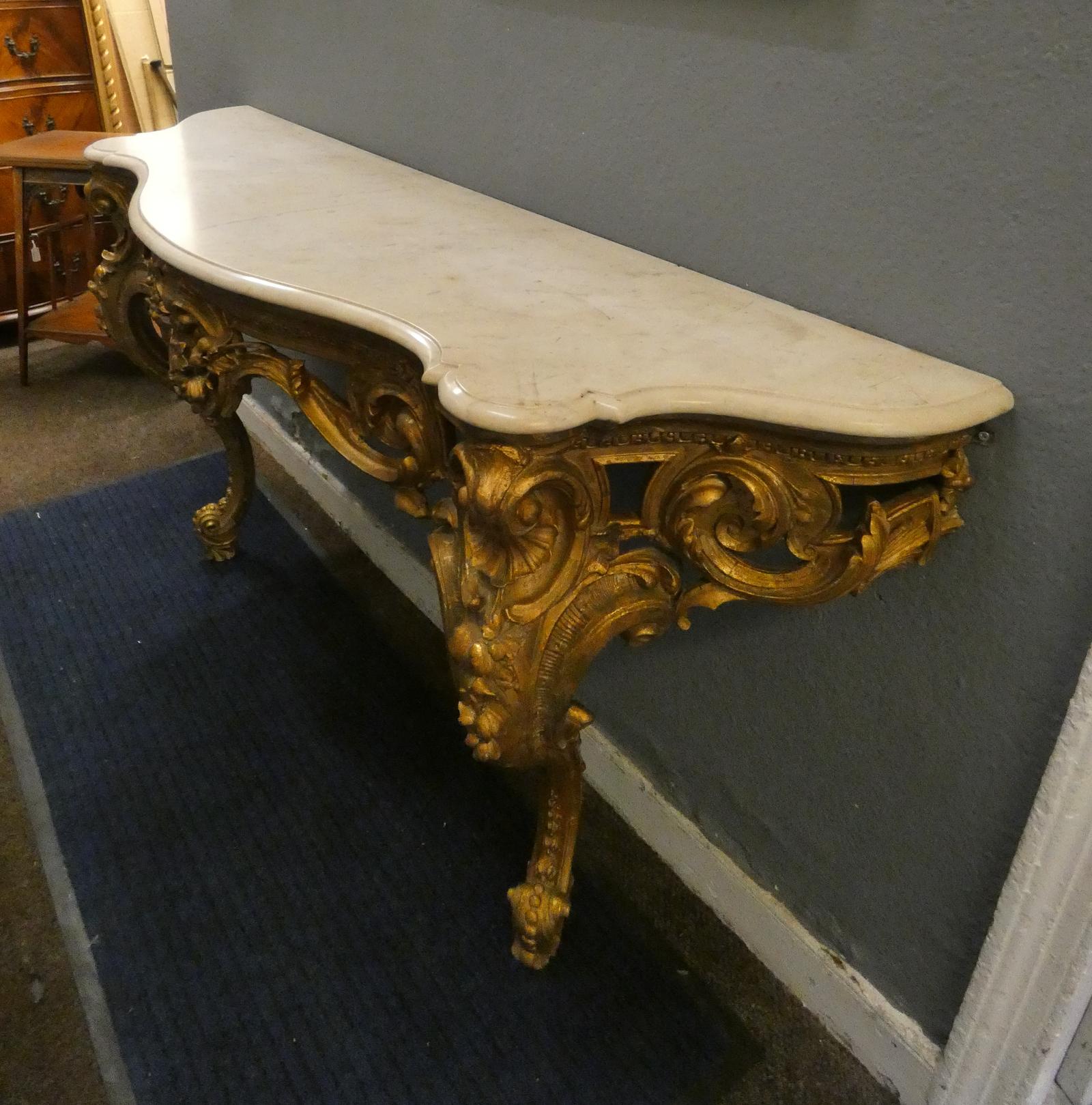 Large Giltwood Console Table (1 of 9) Large Giltwood Console Table (1 of 9)