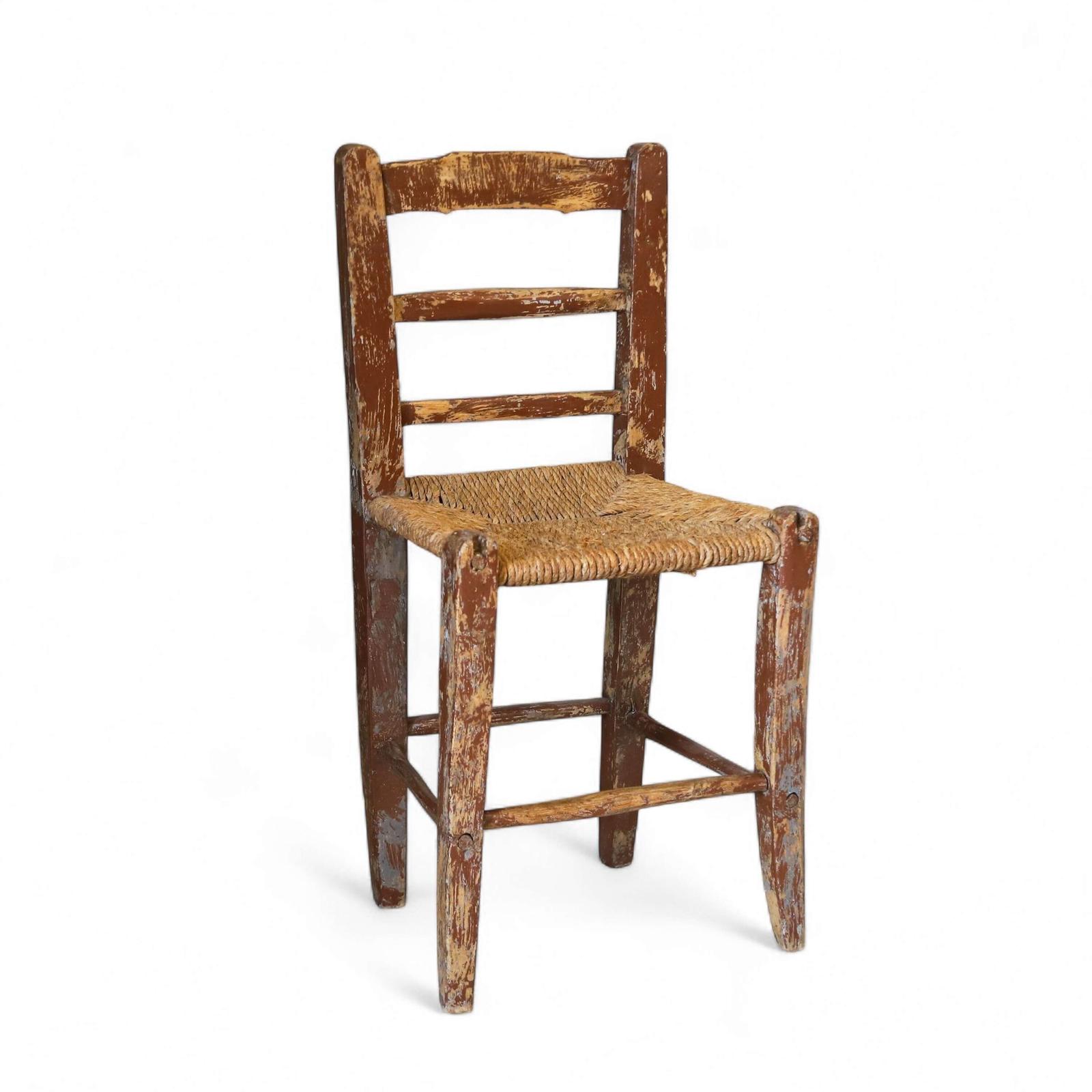 19th‑Century Irish Súgán Ash Chair with Plaited Straw Seat (1 of 8)