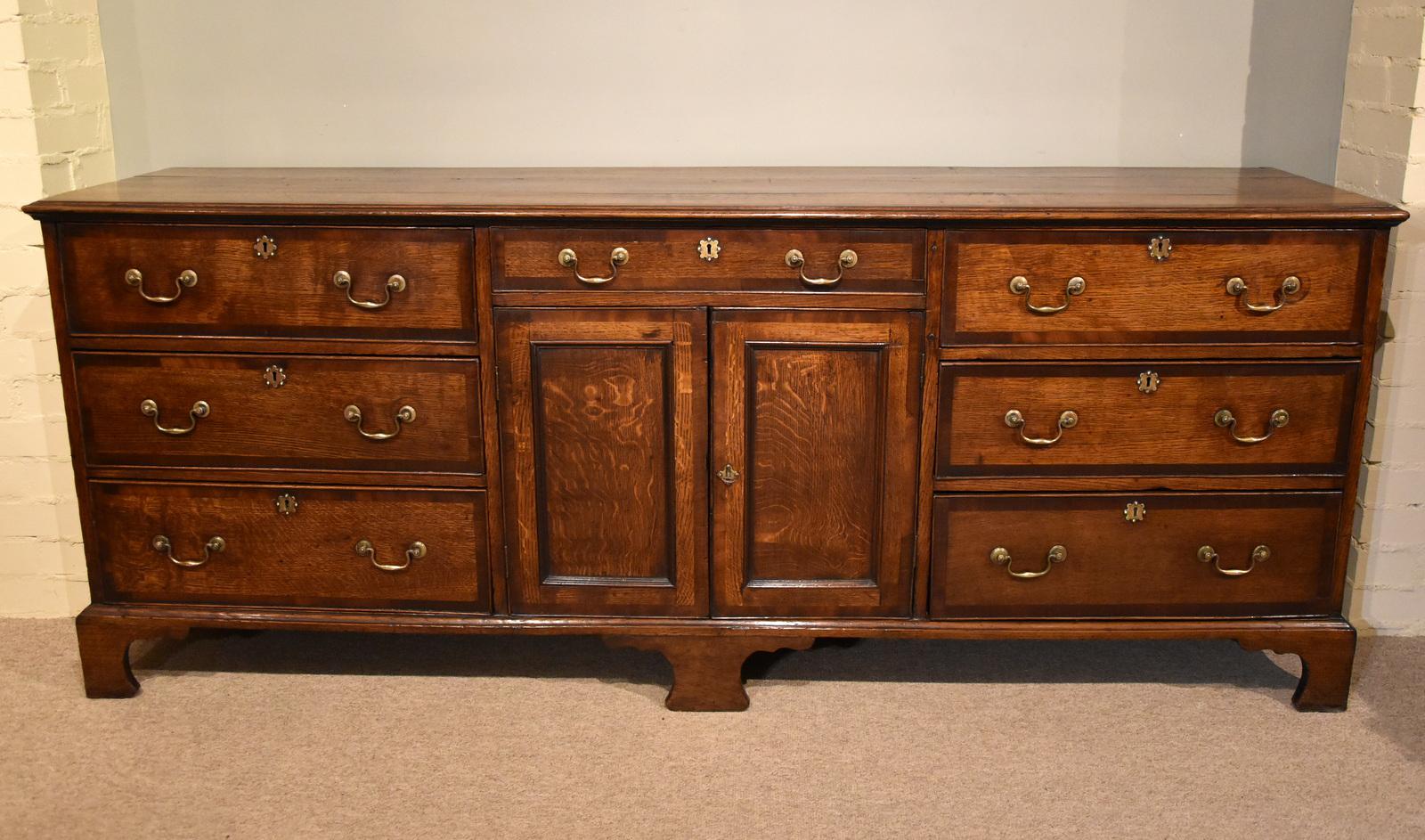 Large George II Oak Dresser Base (1 of 12) Large George II Oak Dresser Base (1 of 12)