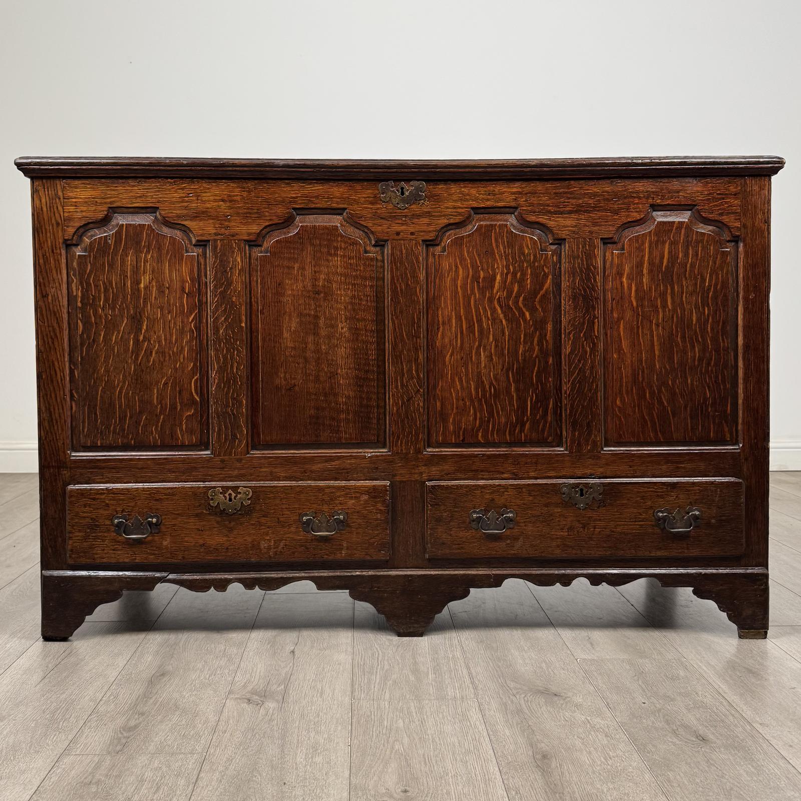 Antique 18th Century Georgian Mule Chest in Oak (1 of 12) Antique 18th Century Georgian Mule Chest in Oak (1 of 12)
