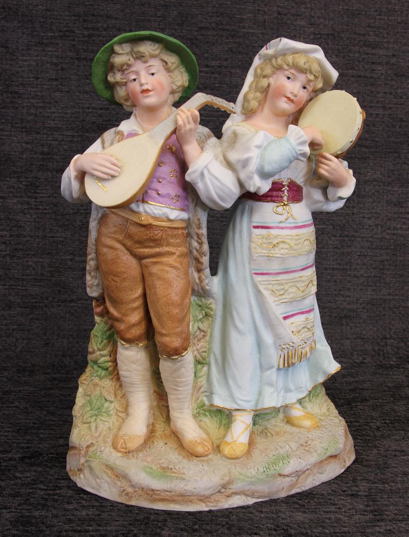 Antique Bisque Porcelain Figure Group (1 of 7)