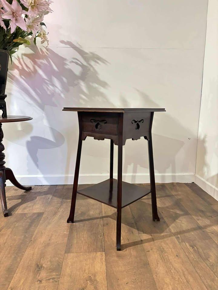 Victorian Art Nouveau Influenced Sewing Box - Now Side Table (1 of 17)