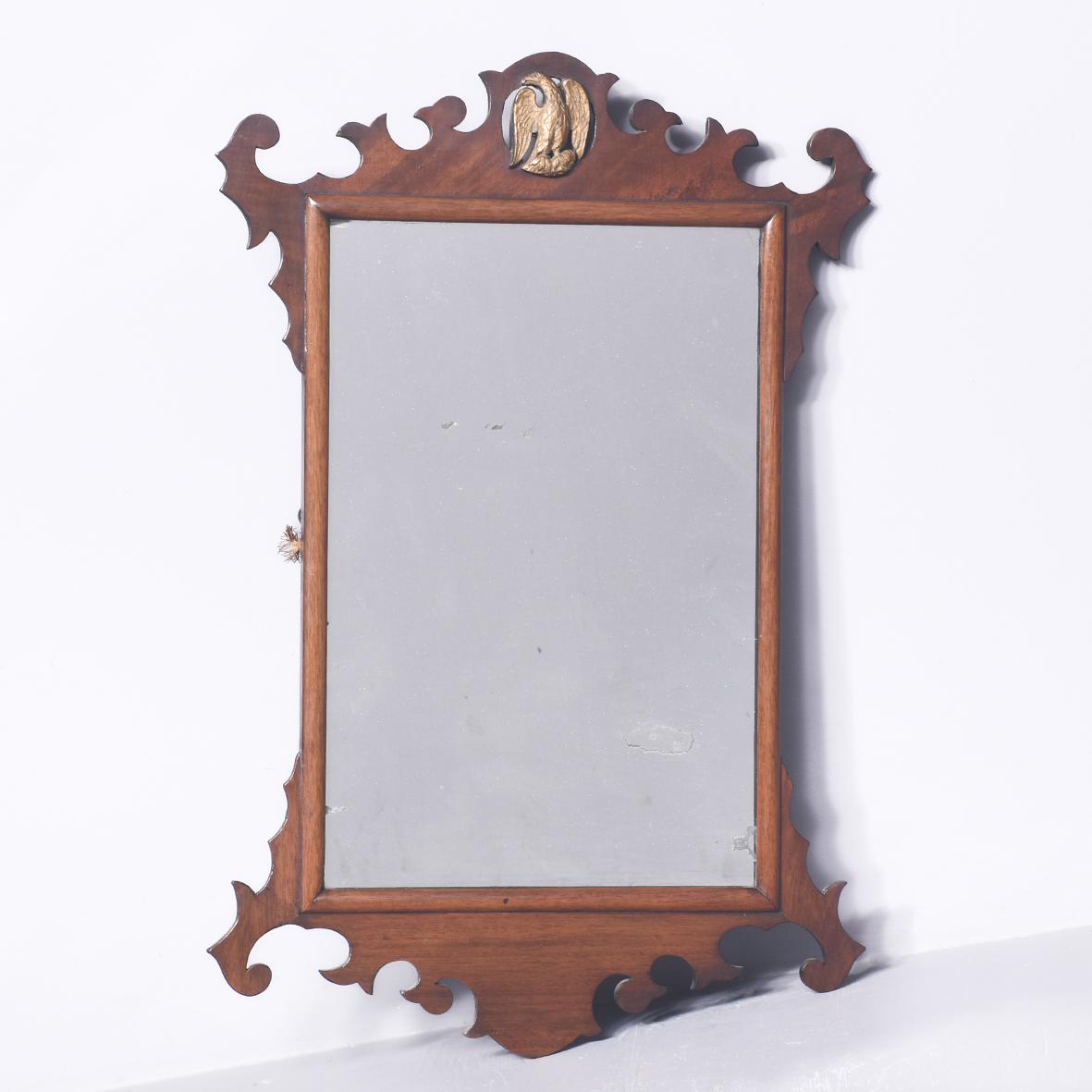 Chippendale-style Fretted Mahogany Wall Mirror (1 of 5)