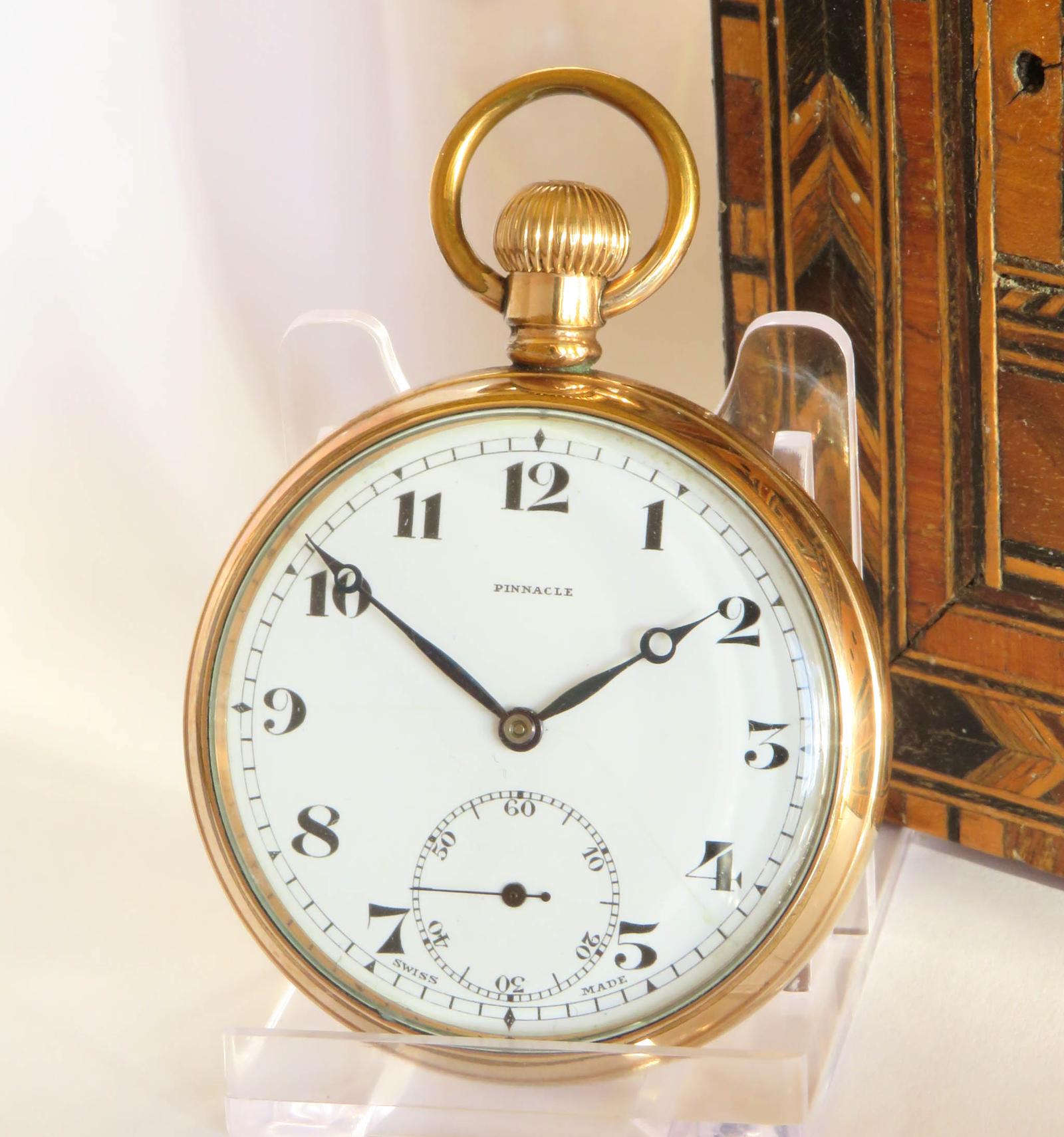 Pocket Watch : 1930s Pinnacle Stem Winding Pocket Watch (1 of 4)
