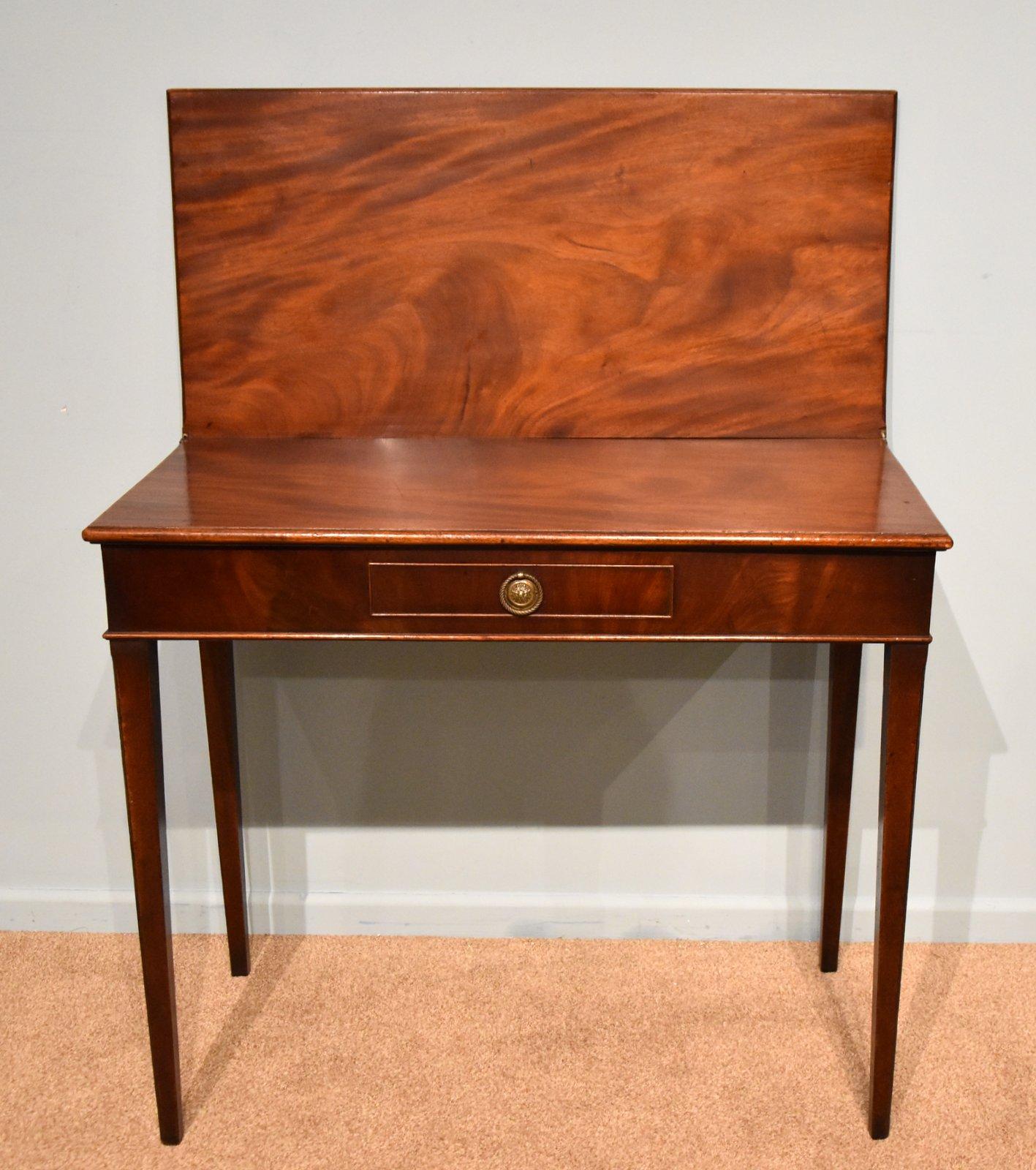 George III Mahogany Tea Table (1 of 8)
