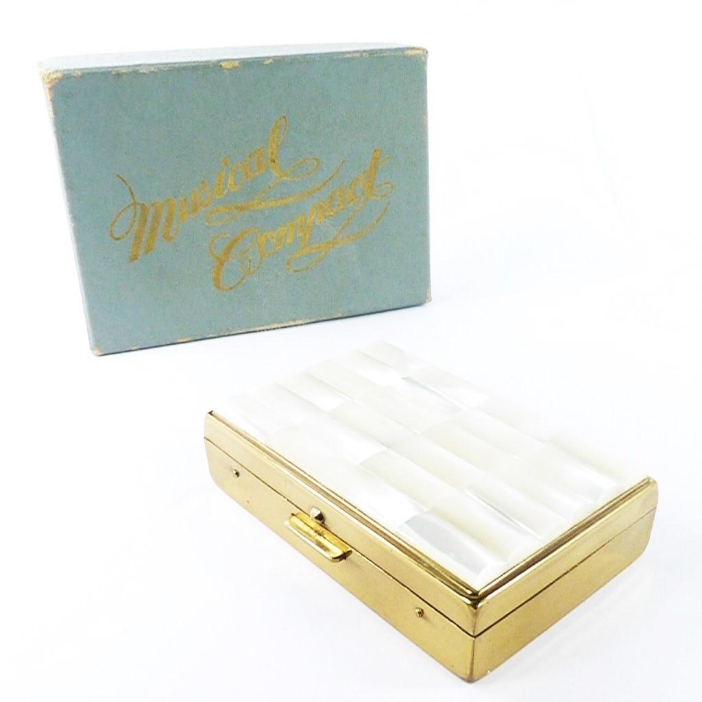Mid Century Mother of Pearl Music Box (1 of 8)