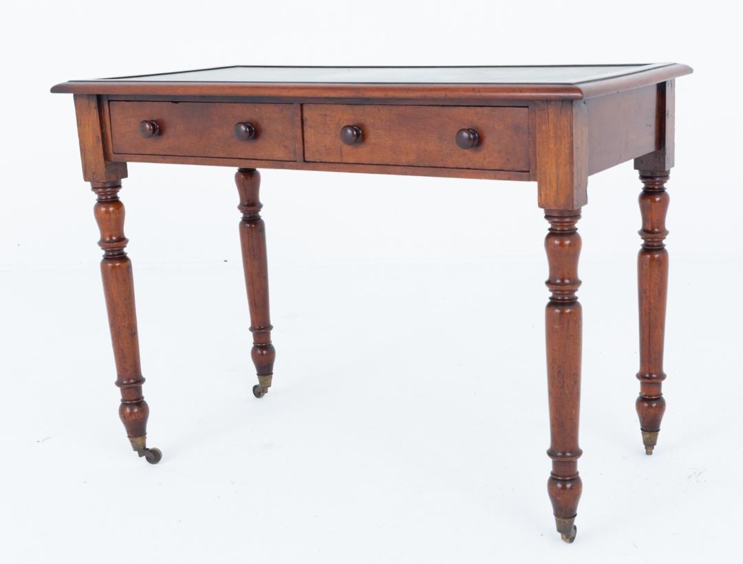 Victorian Mahogany 2 Drawer Writing Table (1 of 7)