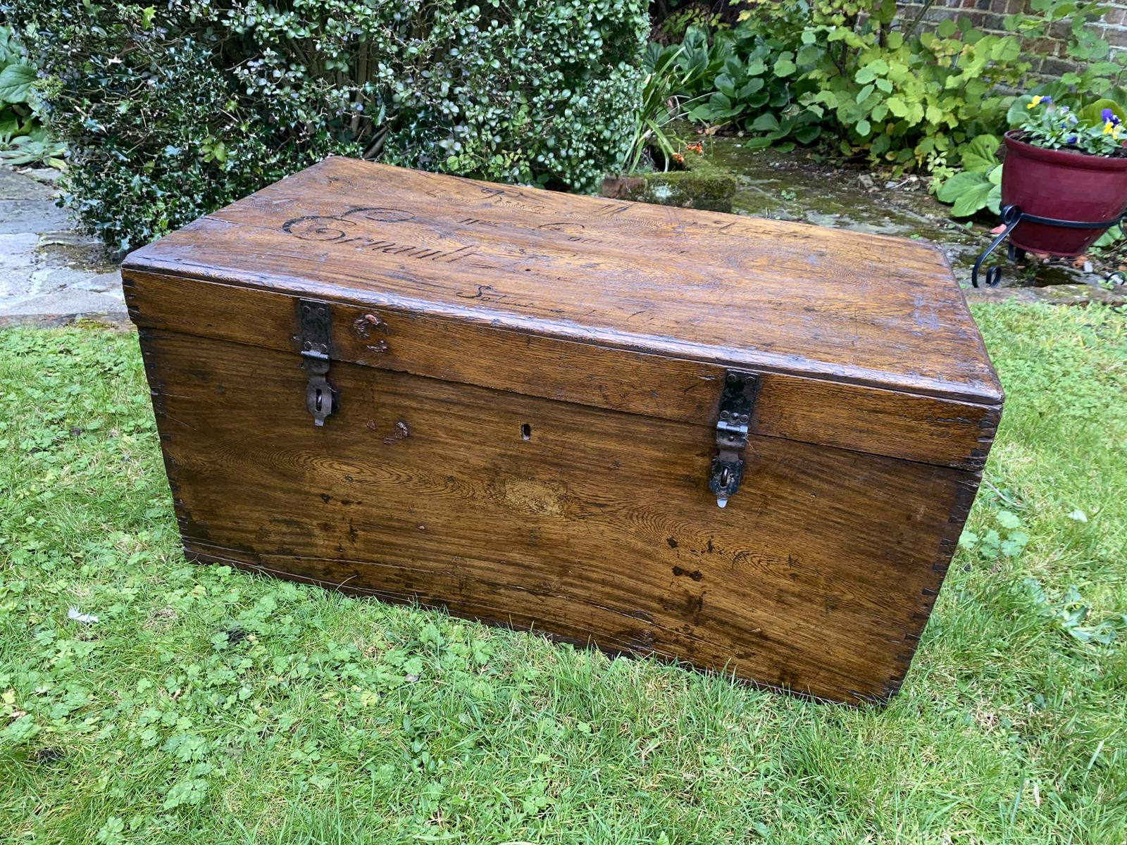 Camphor Wood Trunk with Name (1 of 7) Camphor Wood Trunk with Name (1 of 7)