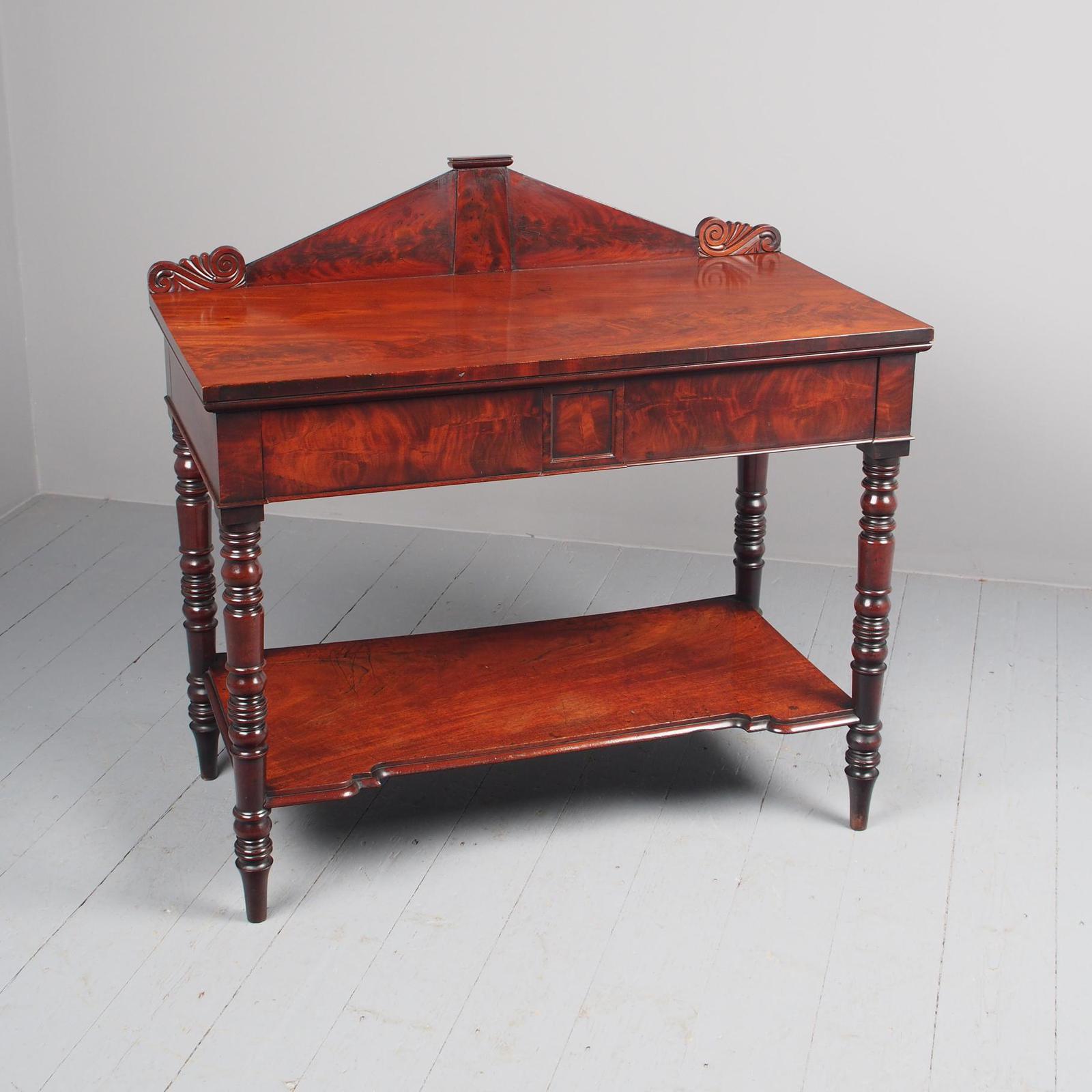 Antique William IV Mahogany Side Table c.1830 (1 of 12)