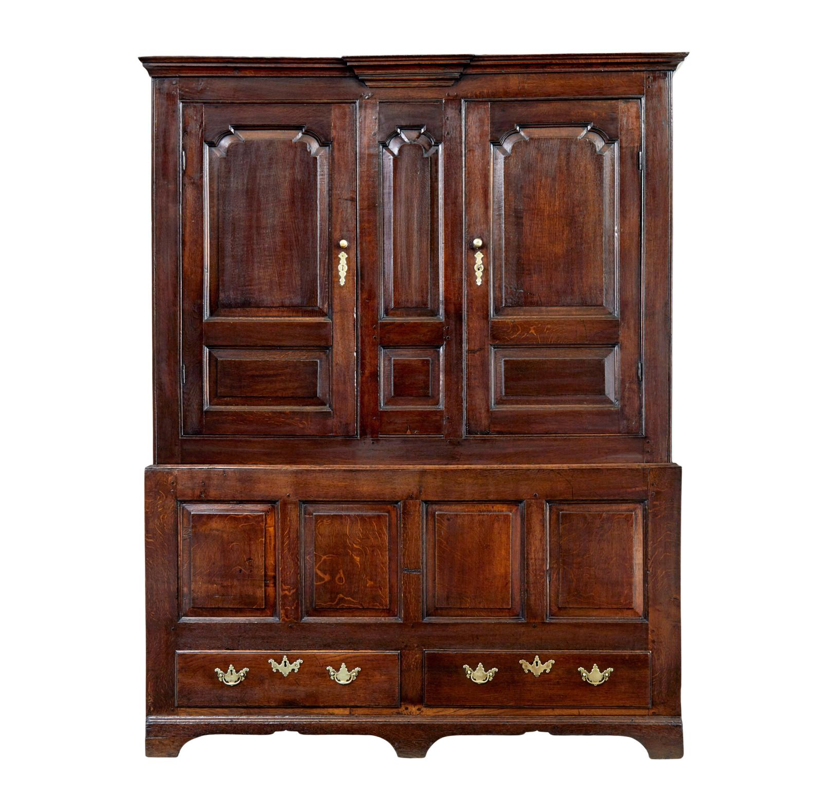 18th Century English Oak House Keepers Cupboard (1 of 8) 18th Century English Oak House Keepers Cupboard (1 of 8)