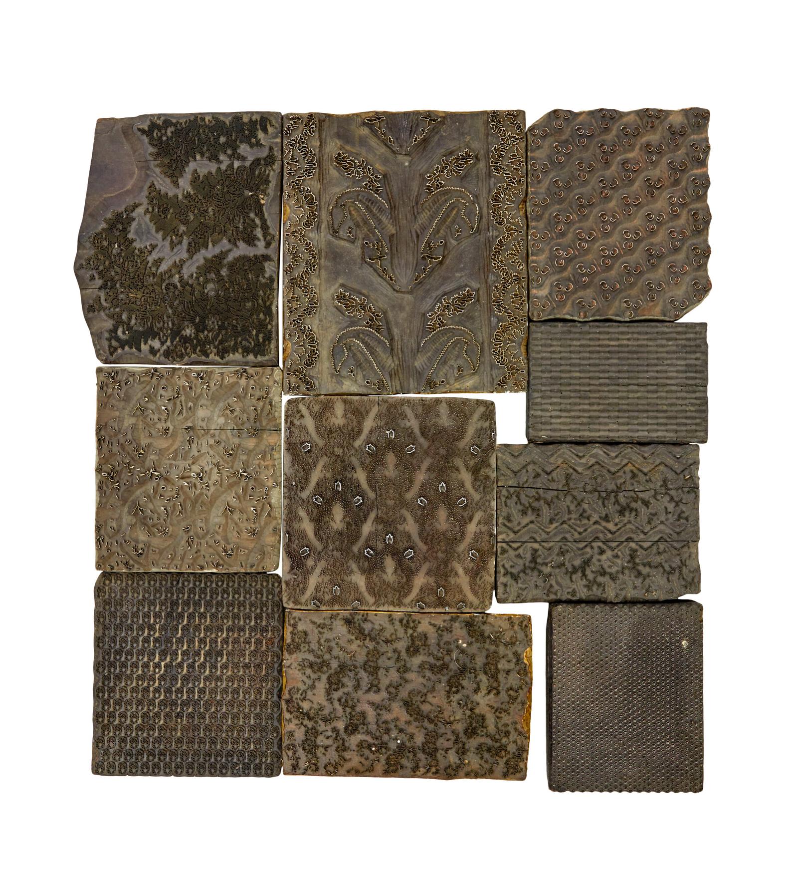 A Collection of 1o Fabric Printing Blocks Liberty of London (1 of 22)