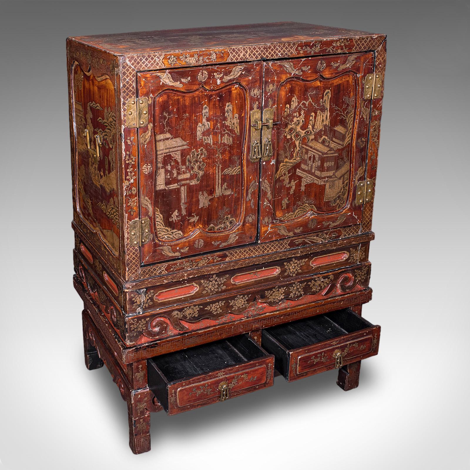 Antique Campaign Cabinet on Stand, Oriental, Chinoiserie, Cupboard, Victorian (1 of 12) Antique Campaign Cabinet on Stand, Oriental, Chinoiserie, Cupboard, Victorian (1 of 12)