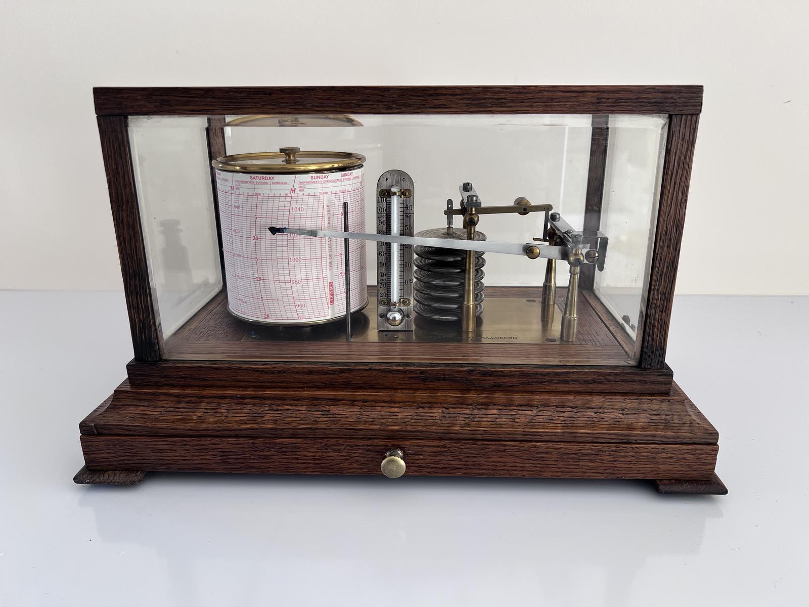 Edwardian Barograph by Negretti & Zambra (1 of 8)