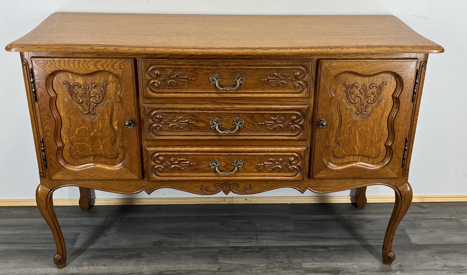 Vintage Oak French Chest of Drawers / Sideboard (1 of 14) Vintage Oak French Chest of Drawers / Sideboard (1 of 14)