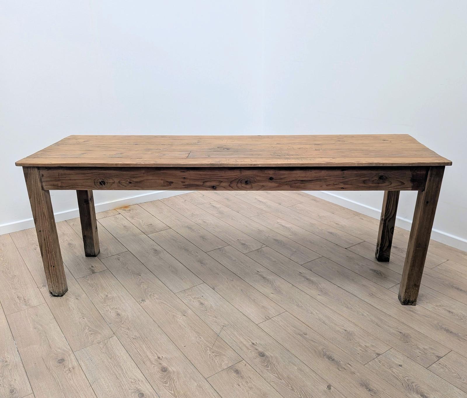 Vintage Rustic Pine Refectory Table 5 Plank Top (1 of 12) Vintage Rustic Pine Refectory Table 5 Plank Top (1 of 12)
