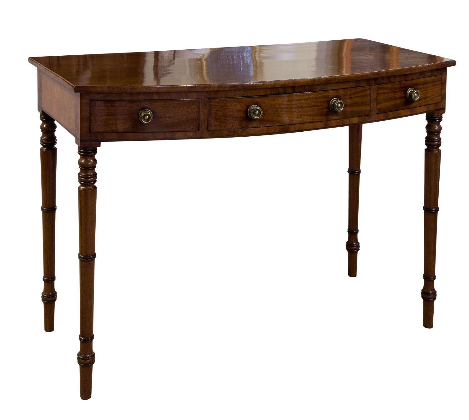 Fine Regency Mahogany Bow Fronted Side Table (1 of 7) Fine Regency Mahogany Bow Fronted Side Table (1 of 7)