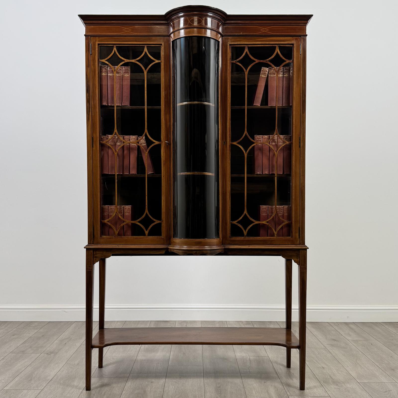 Antique 20th Century Fine Quality Glazed Display Cabinet (1 of 10)
