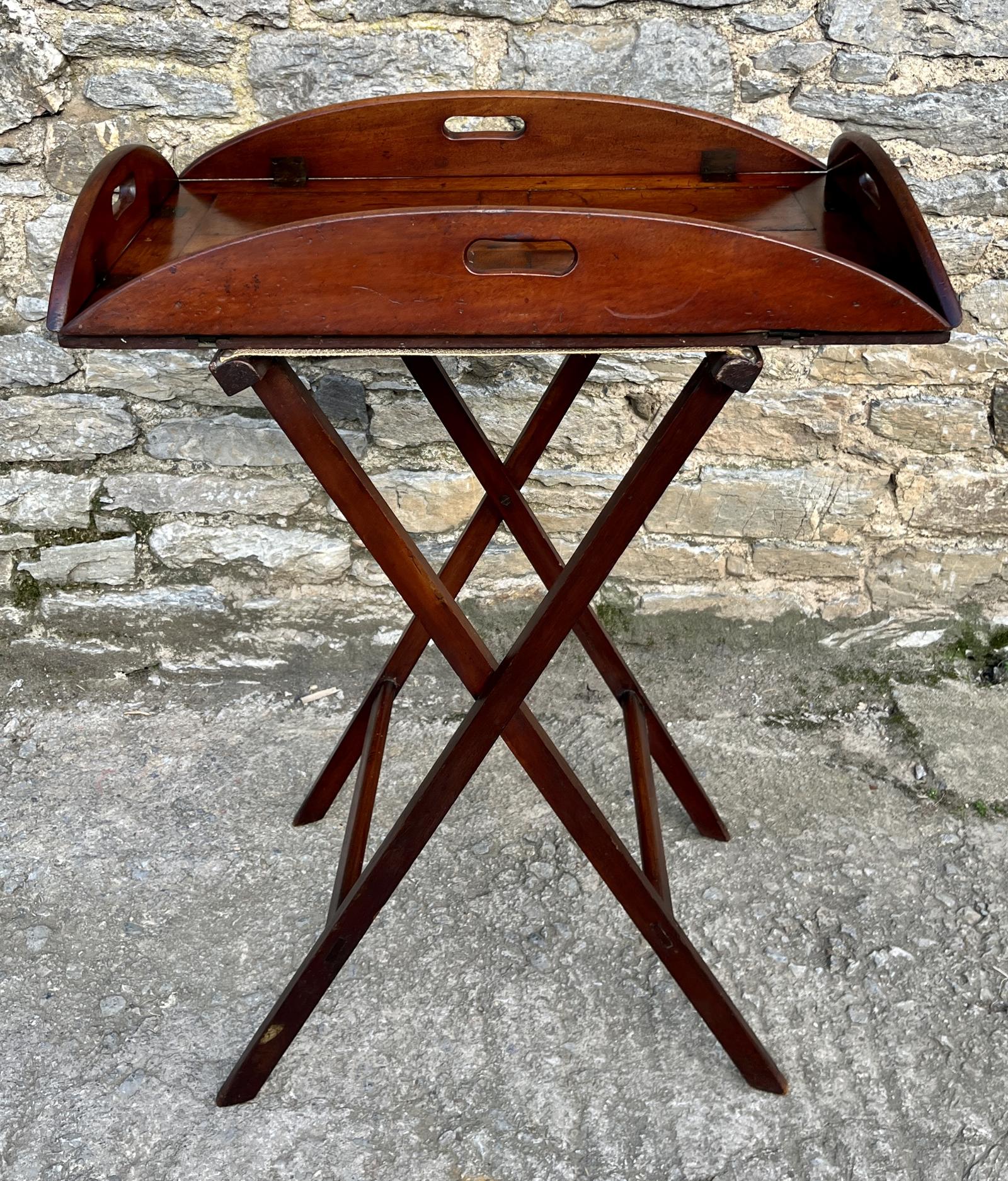 Georgian Mahogany Folding Butlers Tray (1 of 15) Georgian Mahogany Folding Butlers Tray (1 of 15)