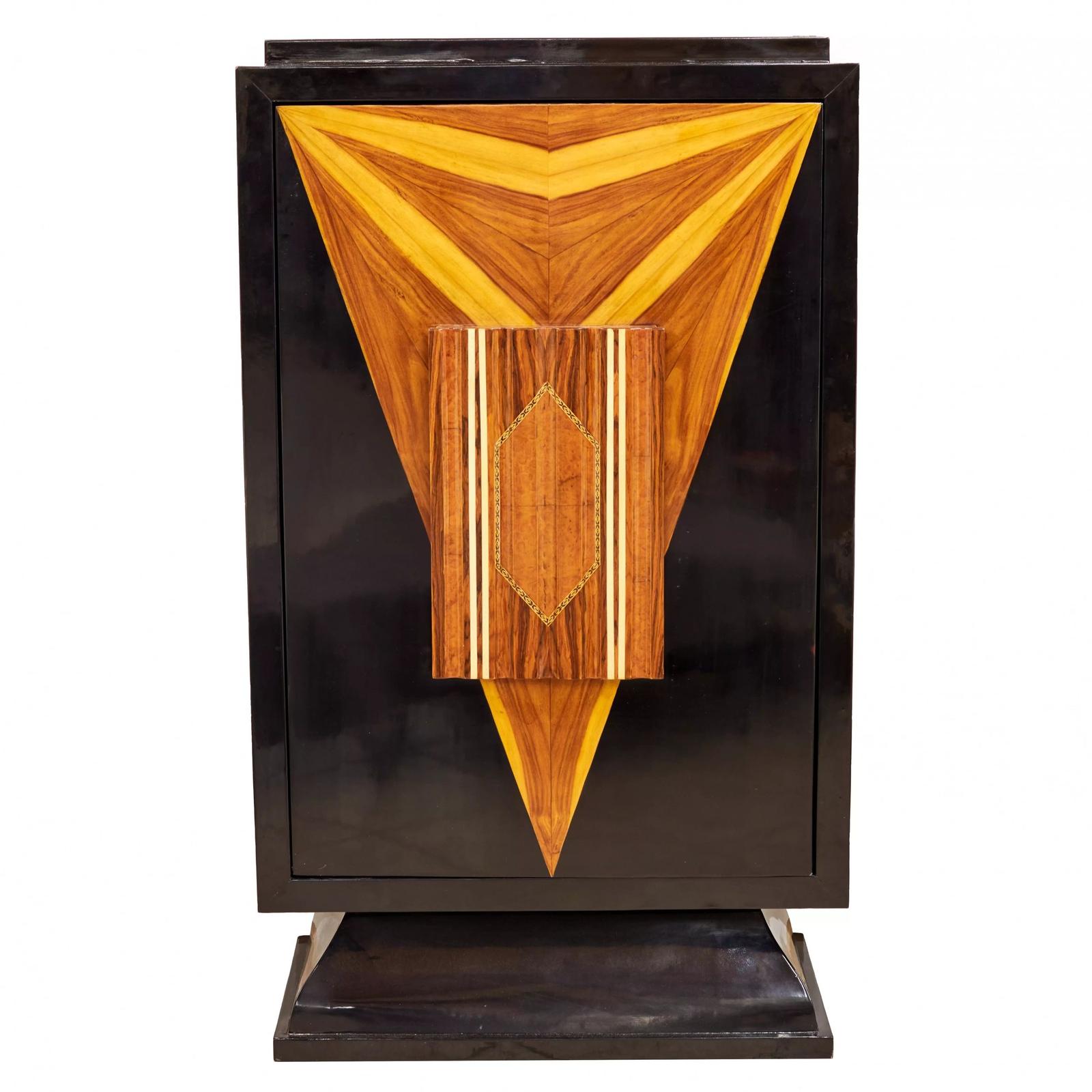 Large, Vertical Bar in Art Deco style, with a Rotating Display Case. 20th Century. (1 of 6)