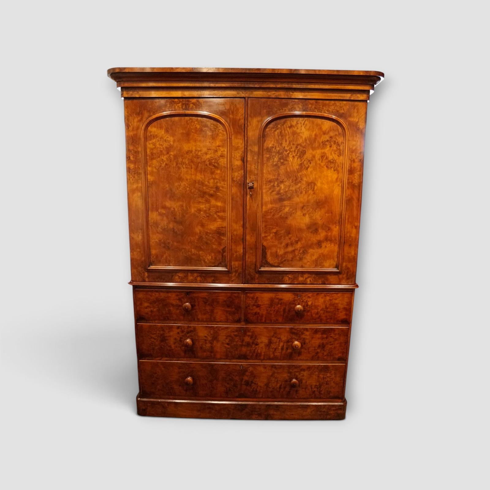 Victorian Burr Walnut Linen Press (1 of 13) Victorian Burr Walnut Linen Press (1 of 13)