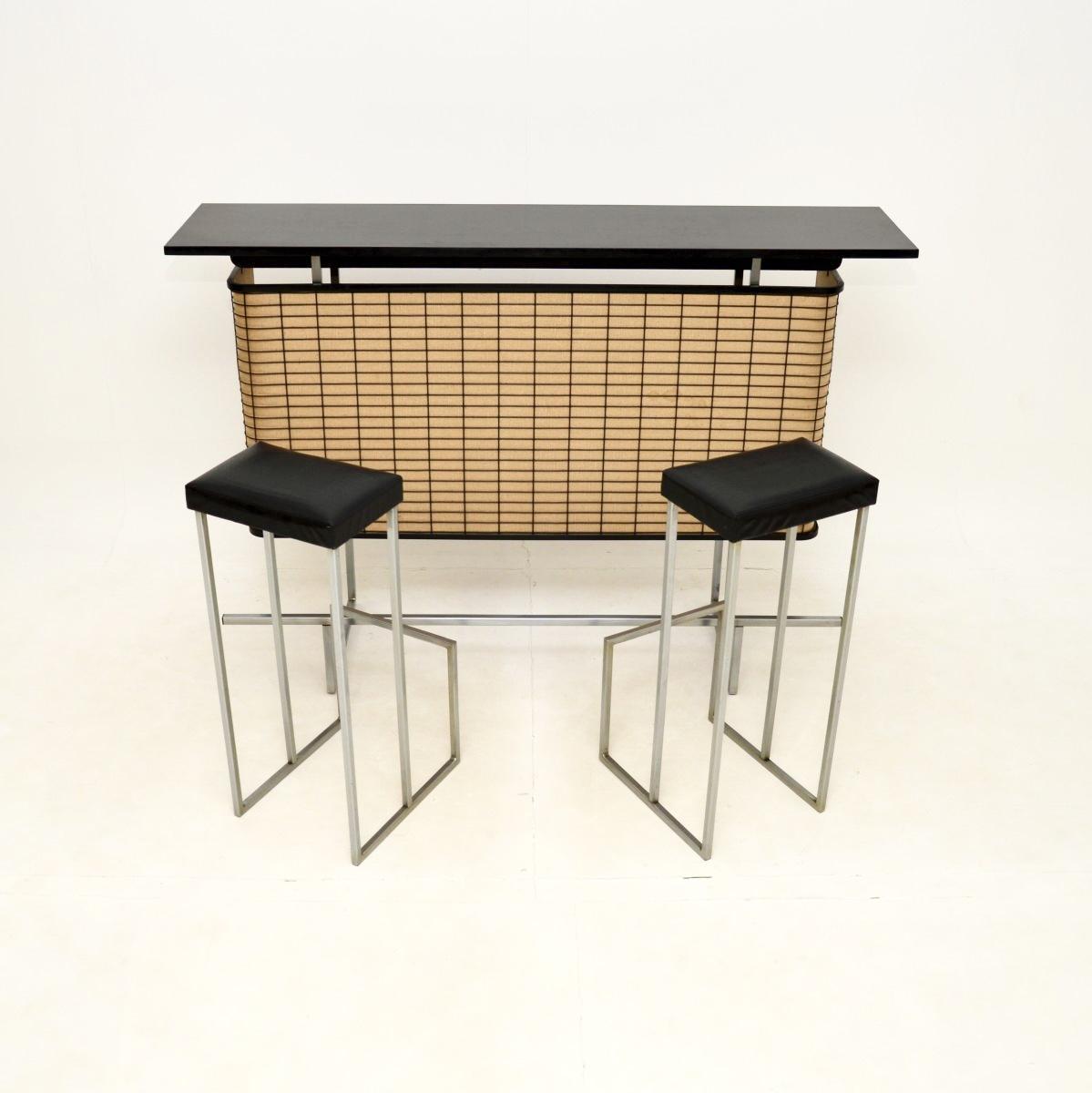 Vintage Drinks Bar and Pair of Bar Stools (1 of 12) Vintage Drinks Bar and Pair of Bar Stools (1 of 12)