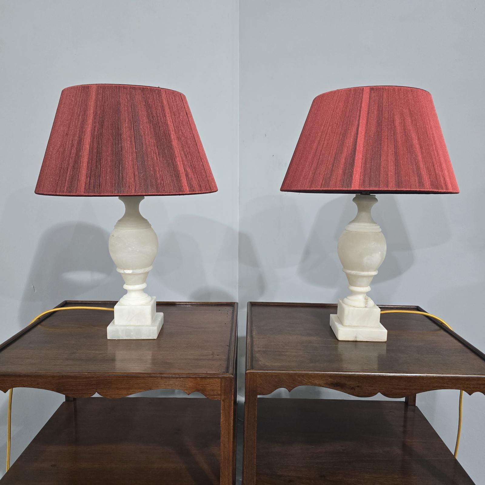 Super Pair Marble Table Lamps (1 of 7) Super Pair Marble Table Lamps (1 of 7)