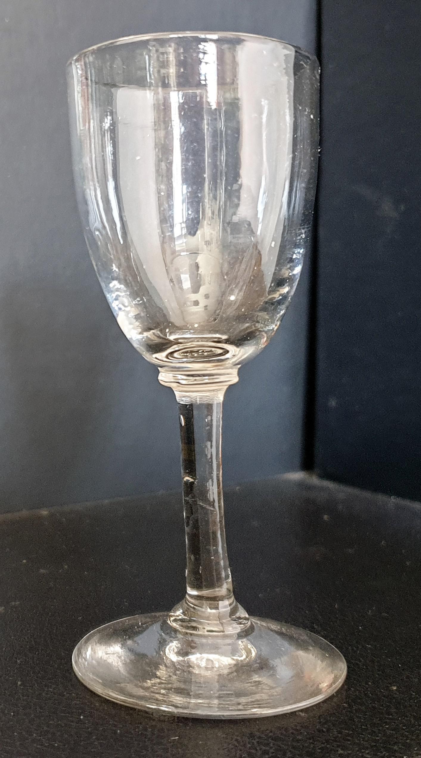 Very Wonky Victorian Port Glass c.1880 (1 of 4) Very Wonky Victorian Port Glass c.1880 (1 of 4)