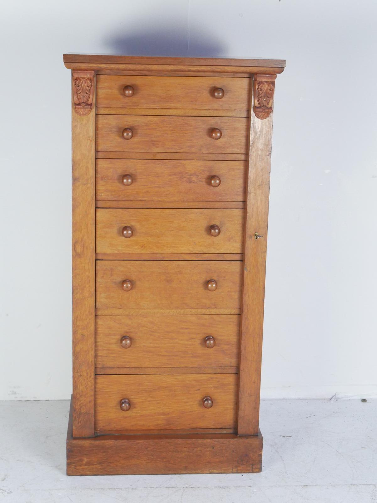 Neat Oak Wellington Chest of Drawers (1 of 7) Neat Oak Wellington Chest of Drawers (1 of 7)