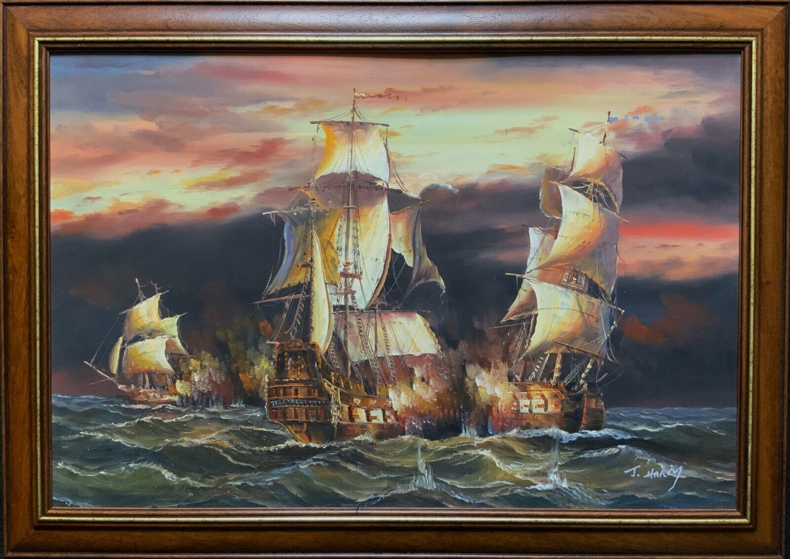 Marine Seascape Oil Painting After Battle of Trafalgar by James Hardy (1 of 11) Marine Seascape Oil Painting After Battle of Trafalgar by James Hardy (1 of 11)