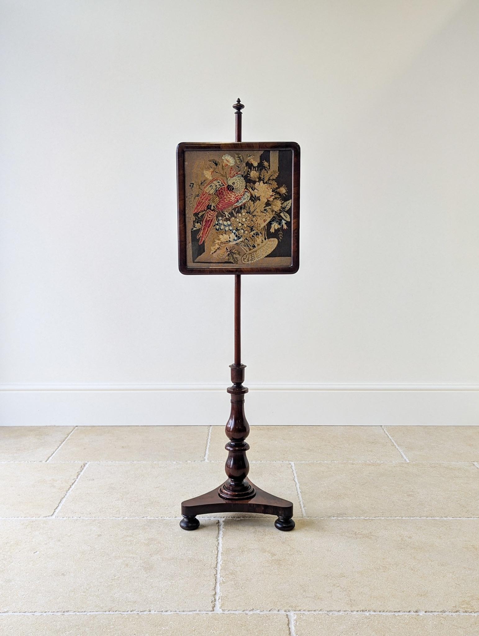 Antique William IV Rosewood Pole Screen c.1830 (1 of 16) Antique William IV Rosewood Pole Screen c.1830 (1 of 16)