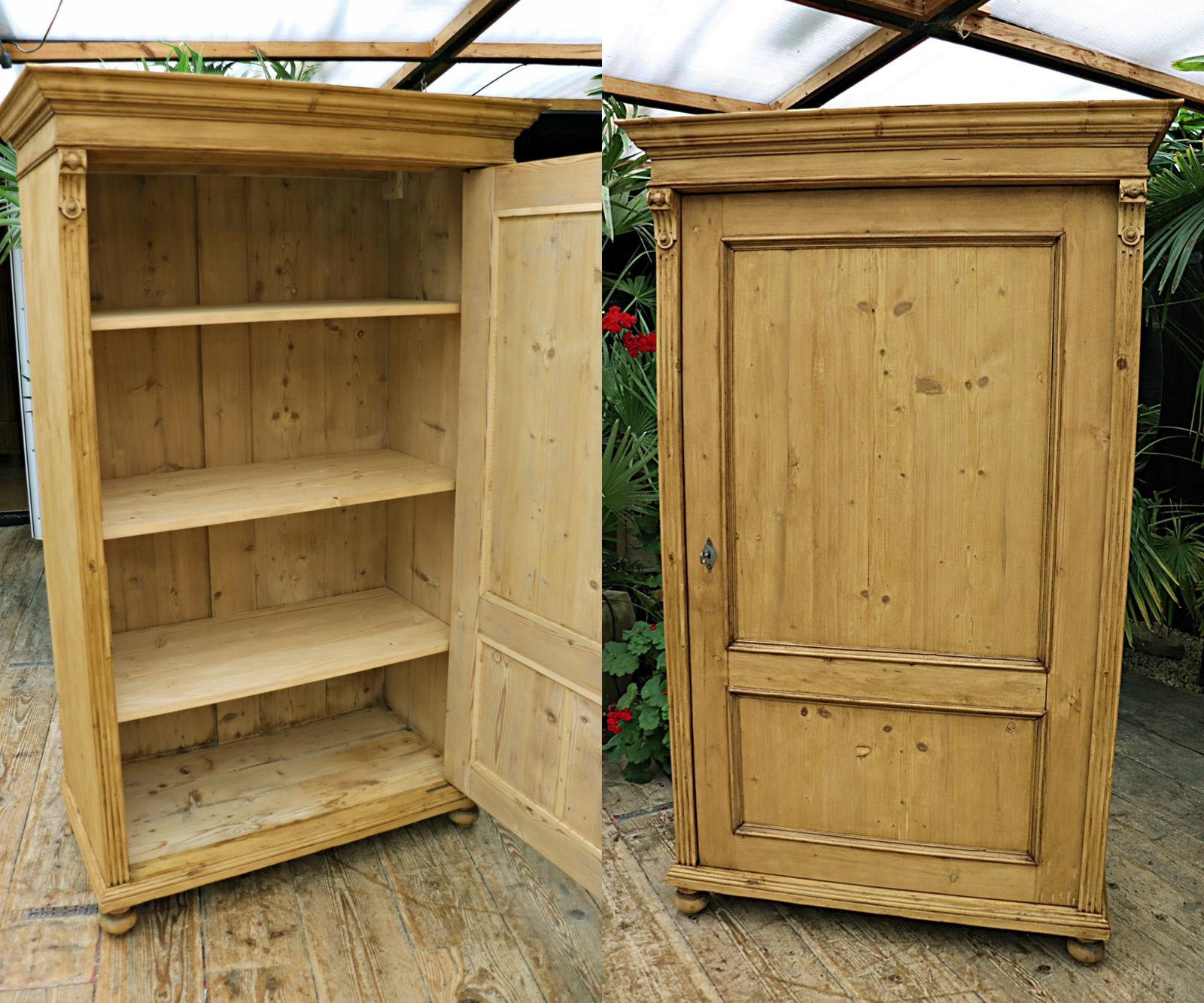 Gorgeous Old Pine Housekeepers Cupboard-Linen / Larder / Food / Wardrobe (1 of 12)