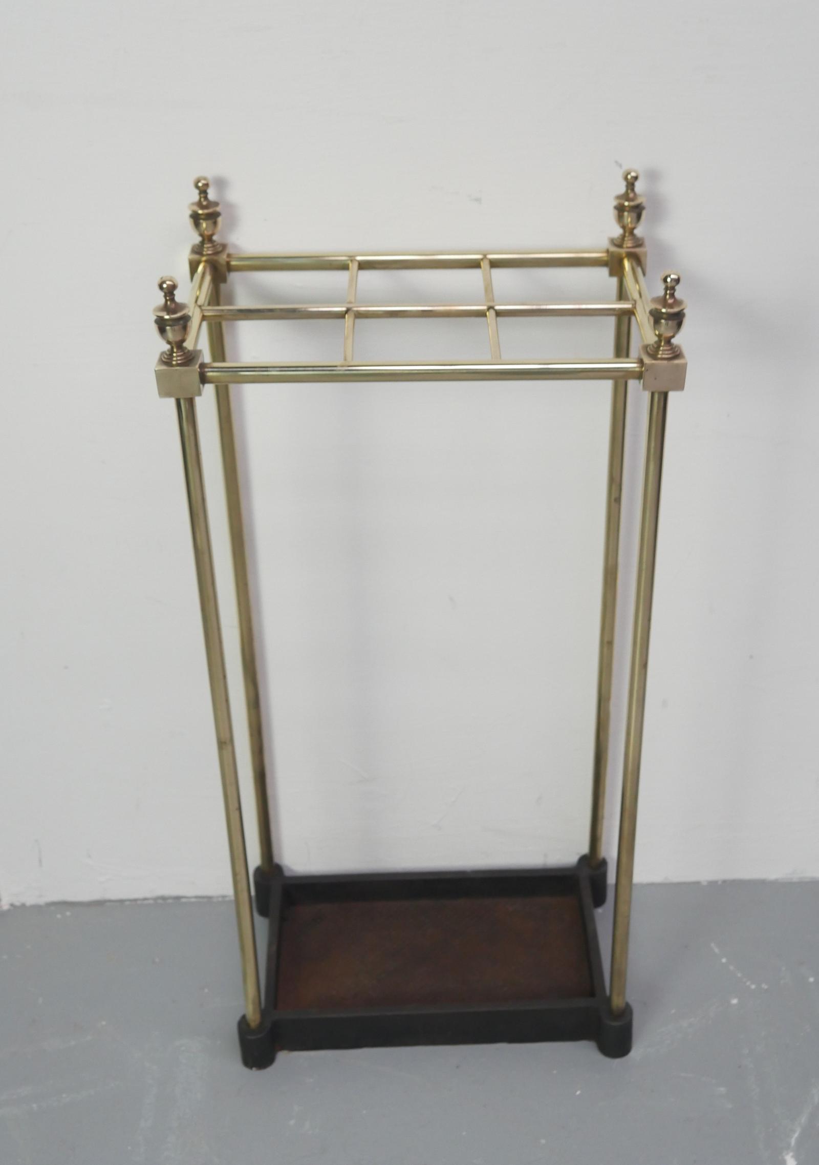 Neat Brass Umbrella Stand (1 of 2) Neat Brass Umbrella Stand (1 of 2)