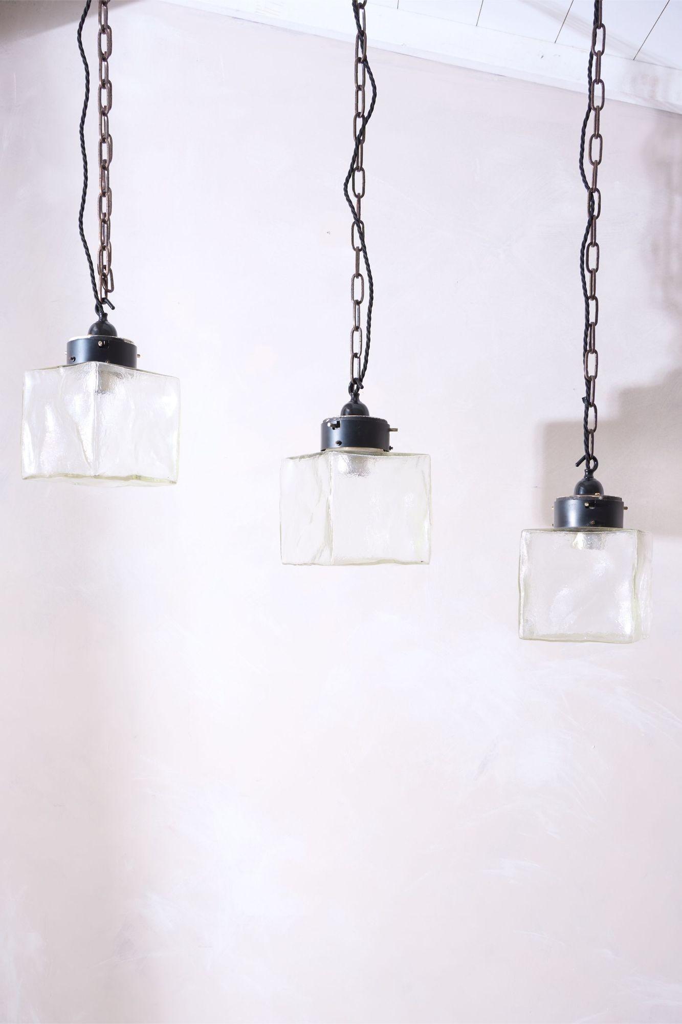 20th Century Ice Cube Pendant Lights - 6 Available (1 of 6) 20th Century Ice Cube Pendant Lights - 6 Available (1 of 6)